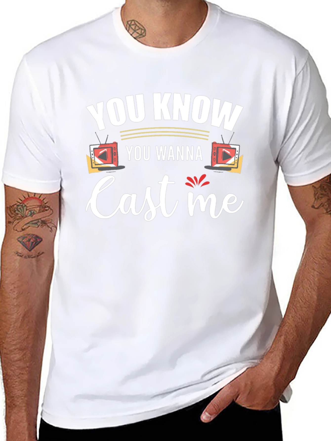 You Know You Wanna Cast Me Black T-Shirt