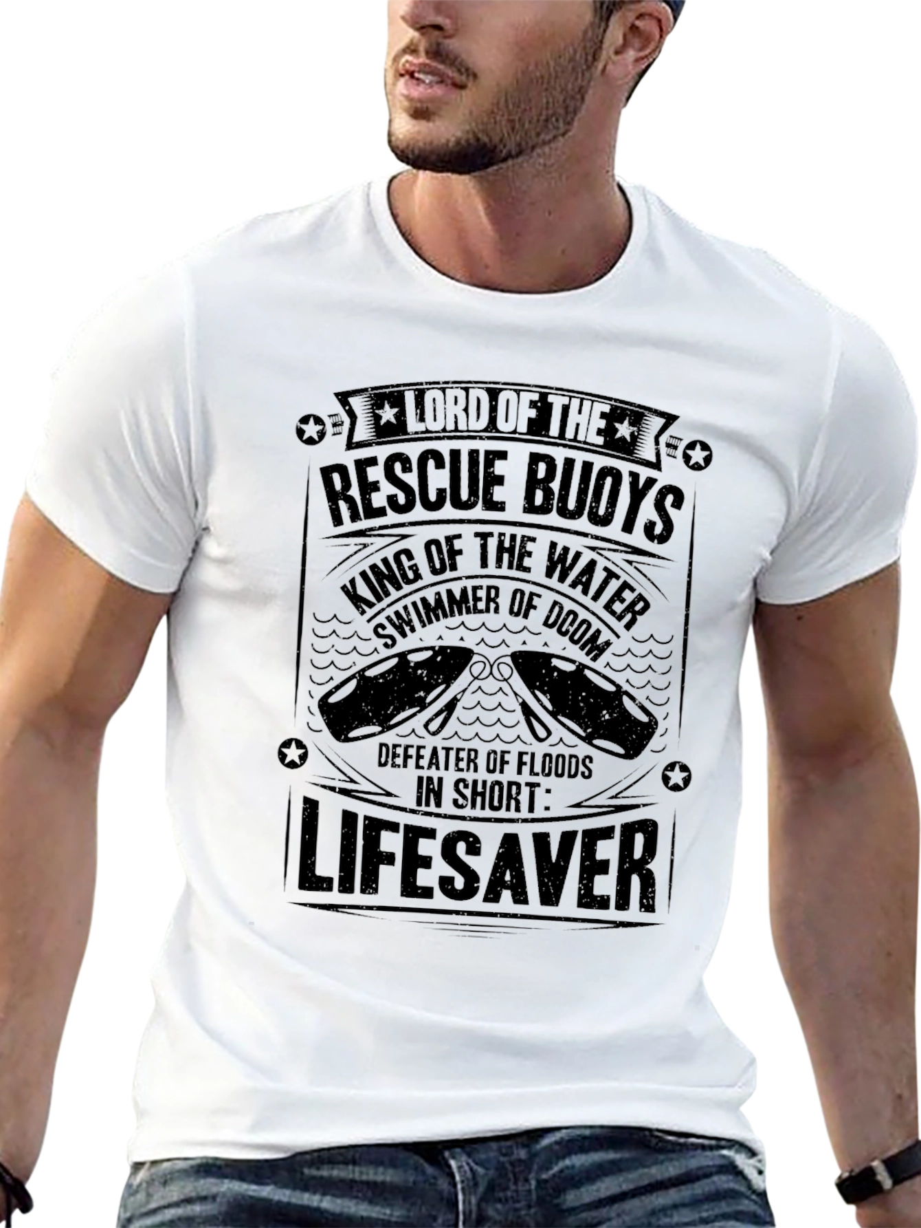 Lifesaver Rescue Buoys Graphic T-Shirt
