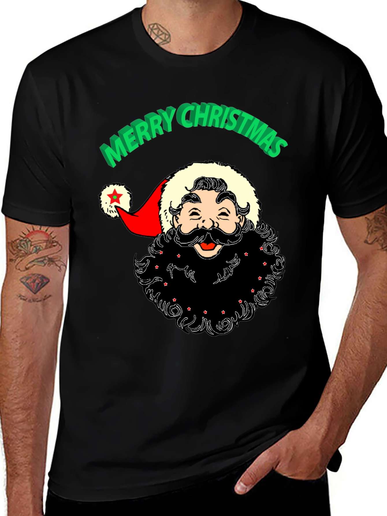 Merry Christmas Santa Graphic Tee