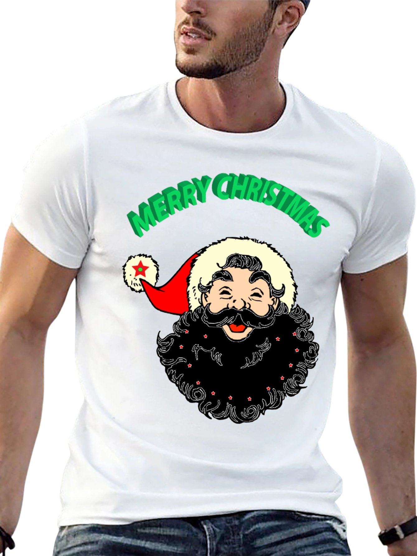 Merry Christmas Santa Graphic Tee