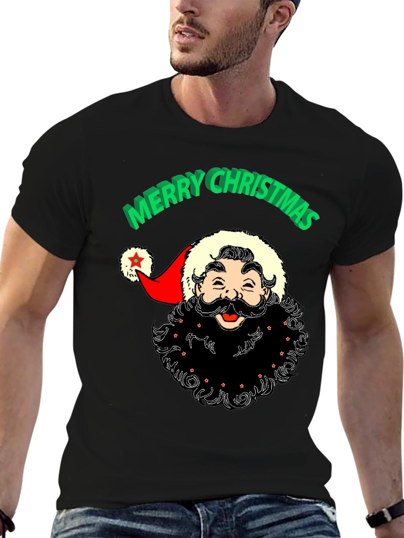 Merry Christmas Santa Graphic Tee