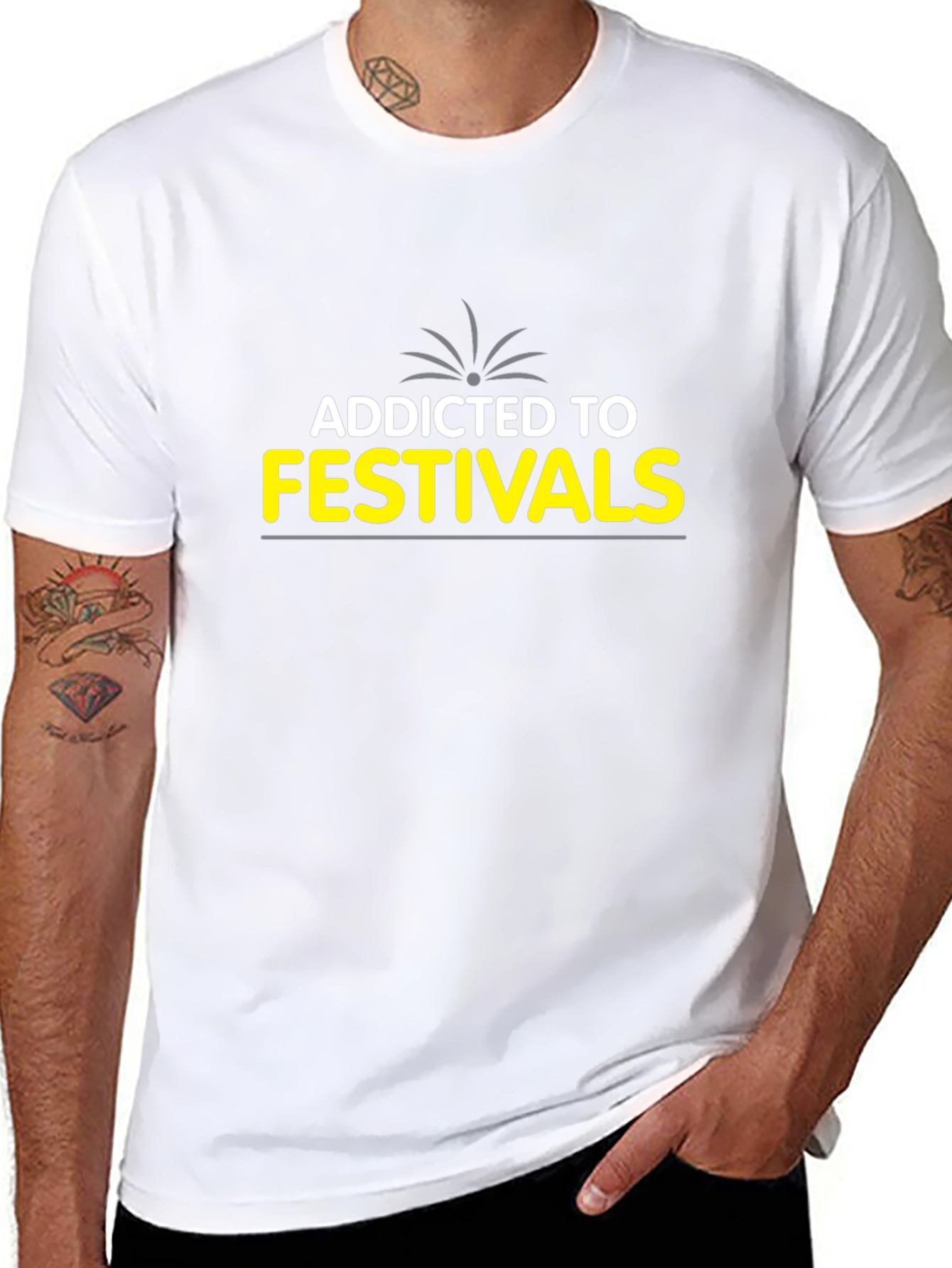 Addicted to Festivals Graphic T-Shirt