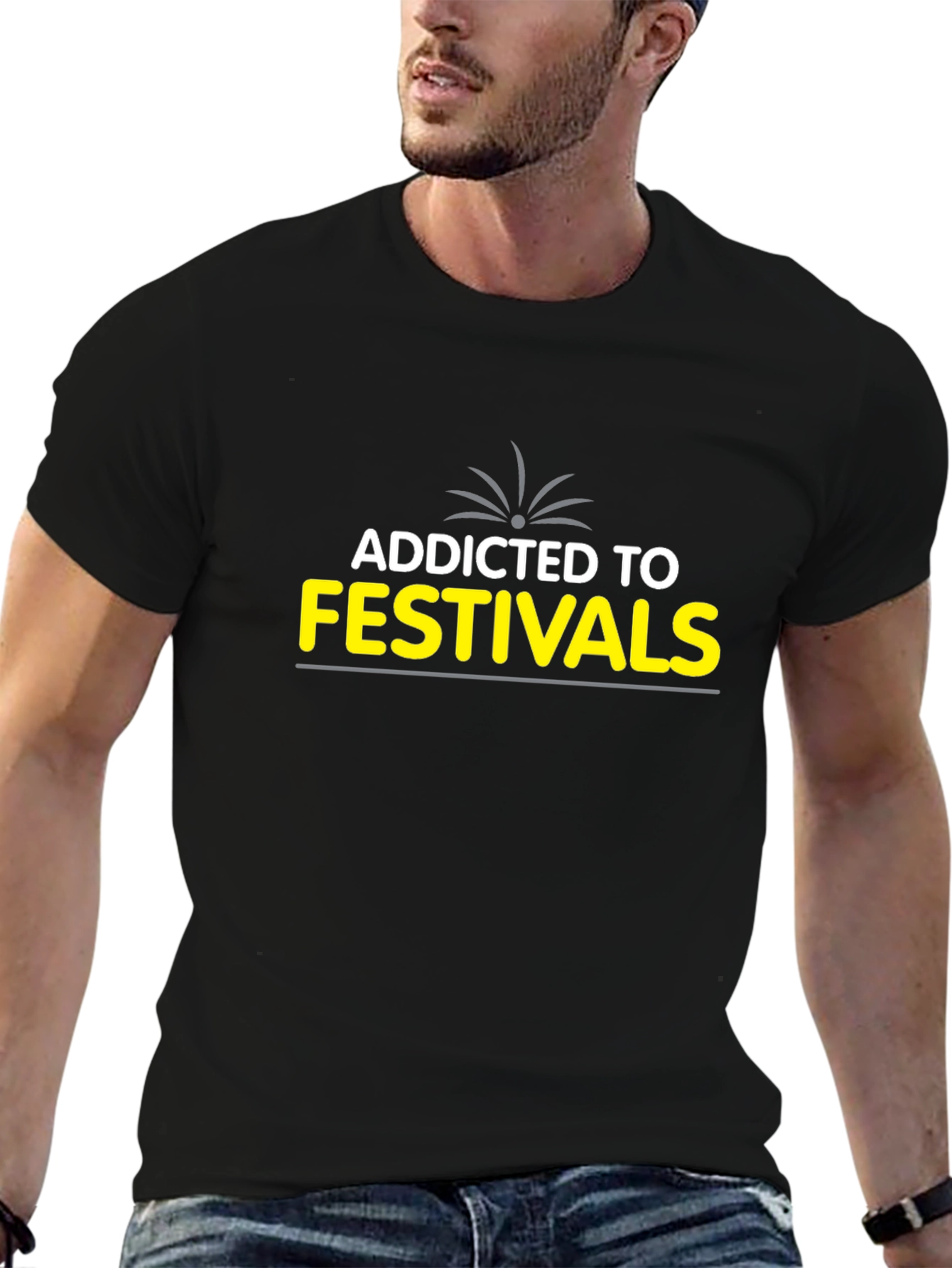 Addicted to Festivals Graphic T-Shirt