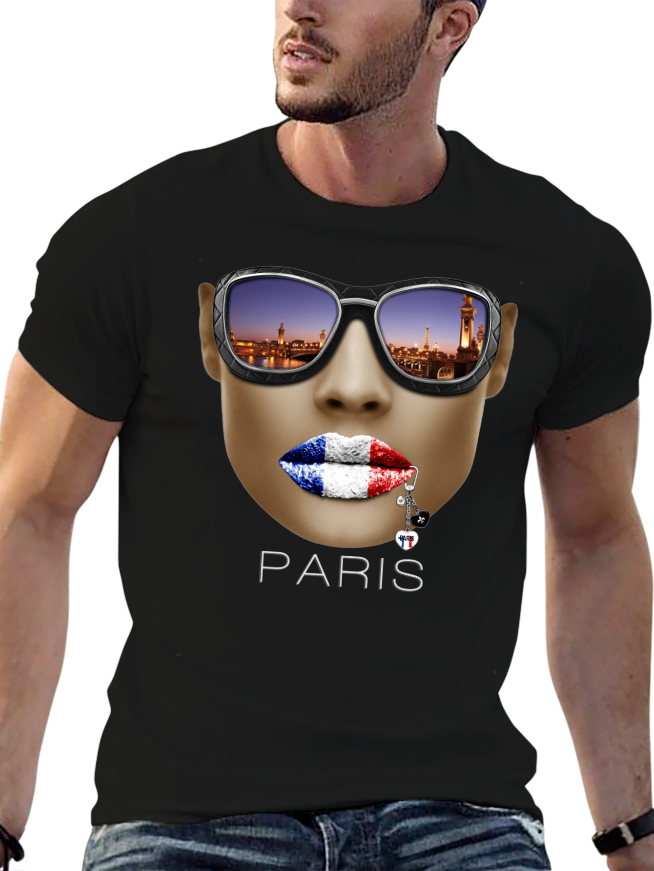 Paris Graphic T-Shirt - Unique Artistic Design
