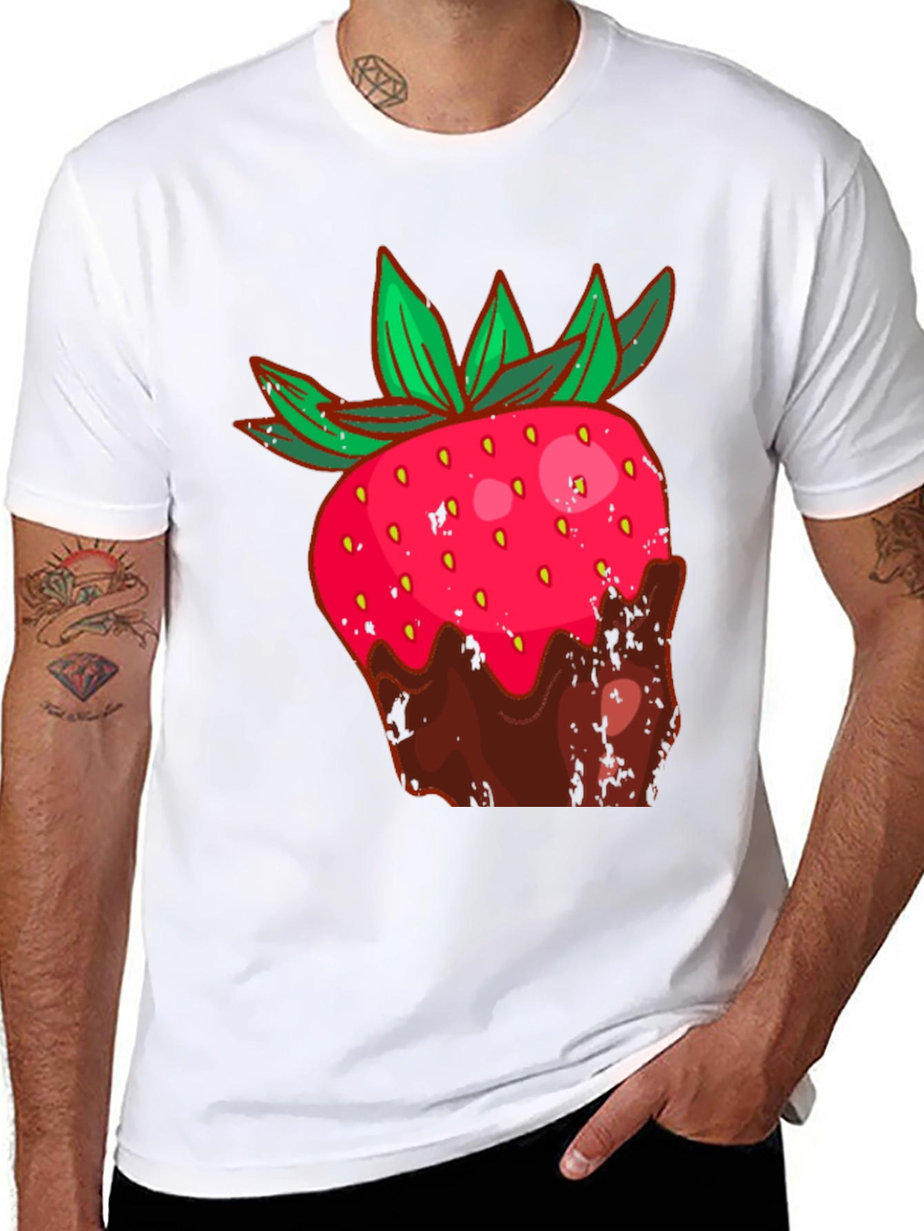 Strawberry Chocolate Dipped Graphic Tee