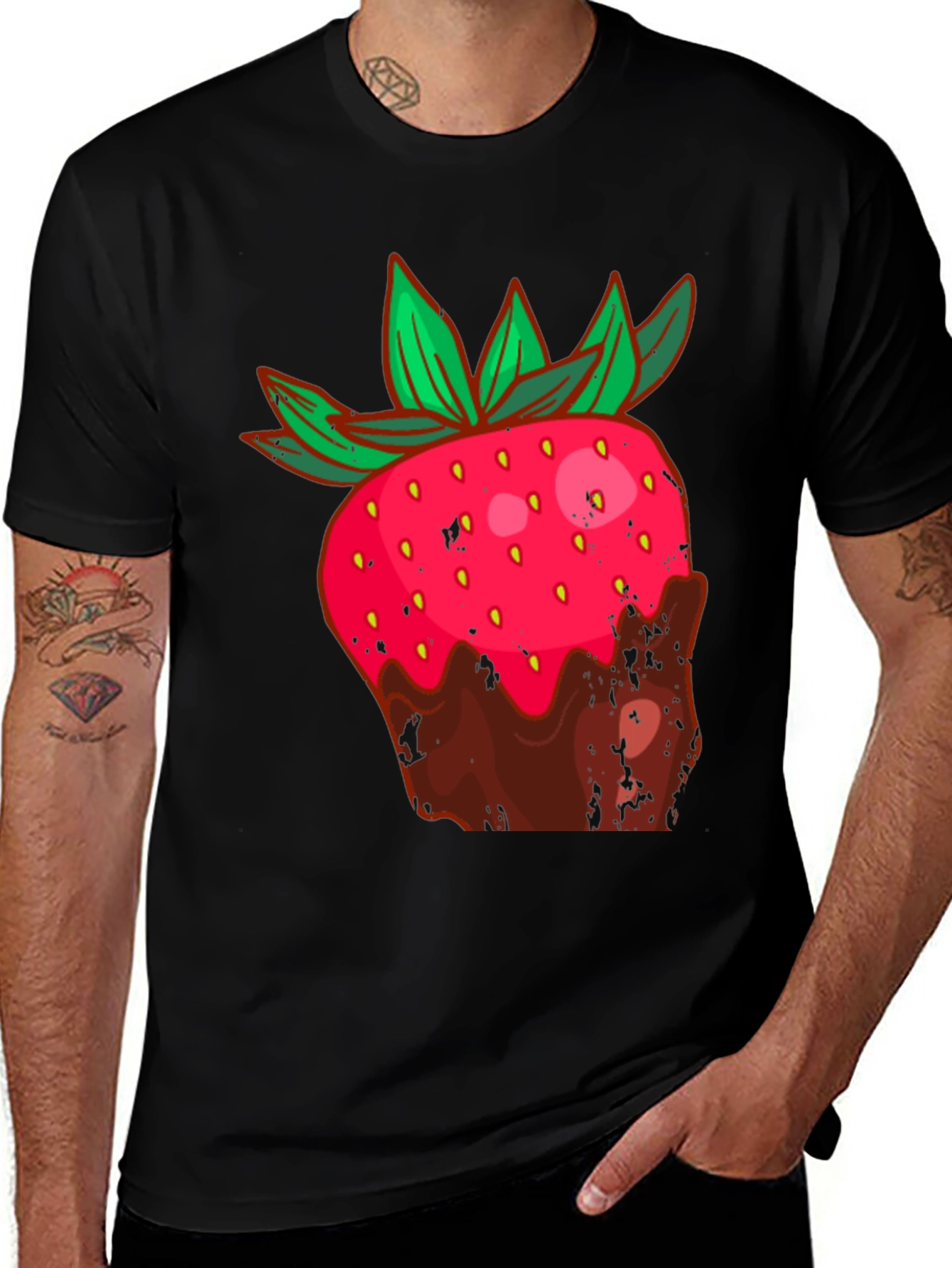 Strawberry Chocolate Dipped Graphic Tee