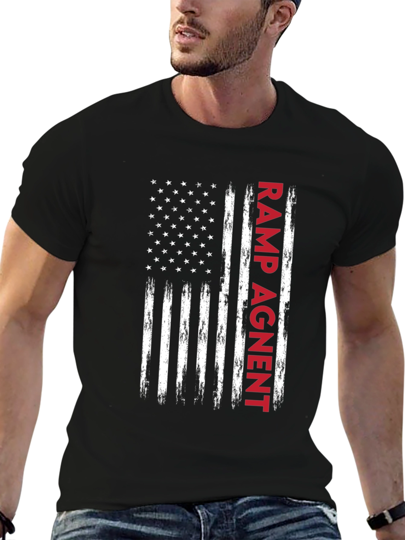 Ramp Agent American Flag T-Shirt