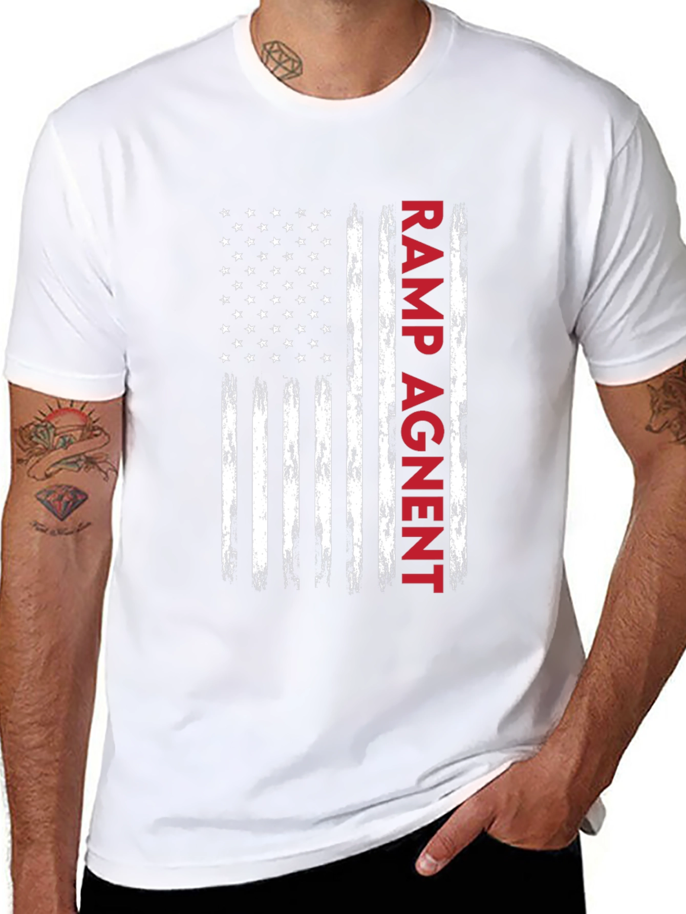 Ramp Agent American Flag T-Shirt