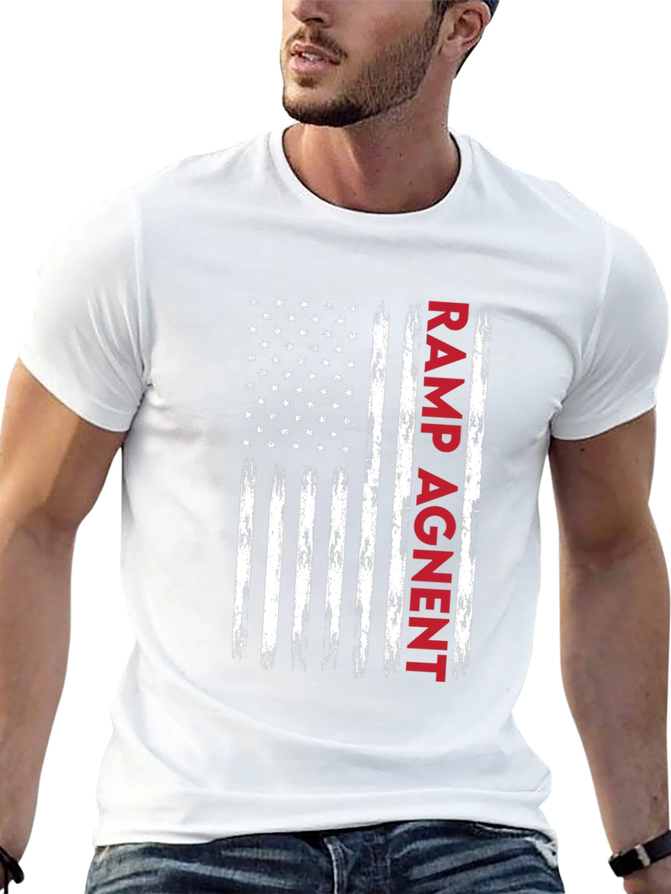 Ramp Agent American Flag T-Shirt