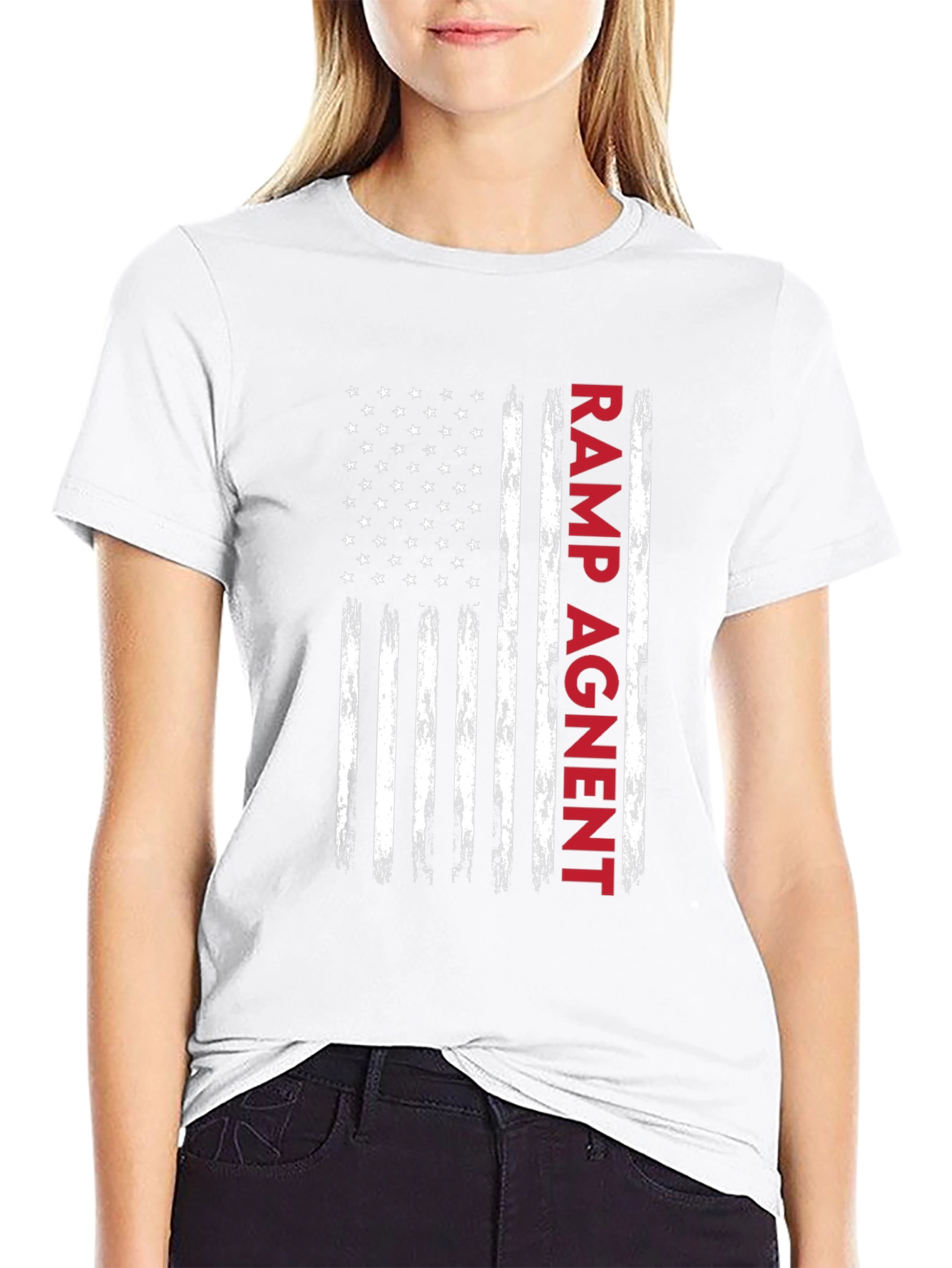 Ramp Agent American Flag T-Shirt