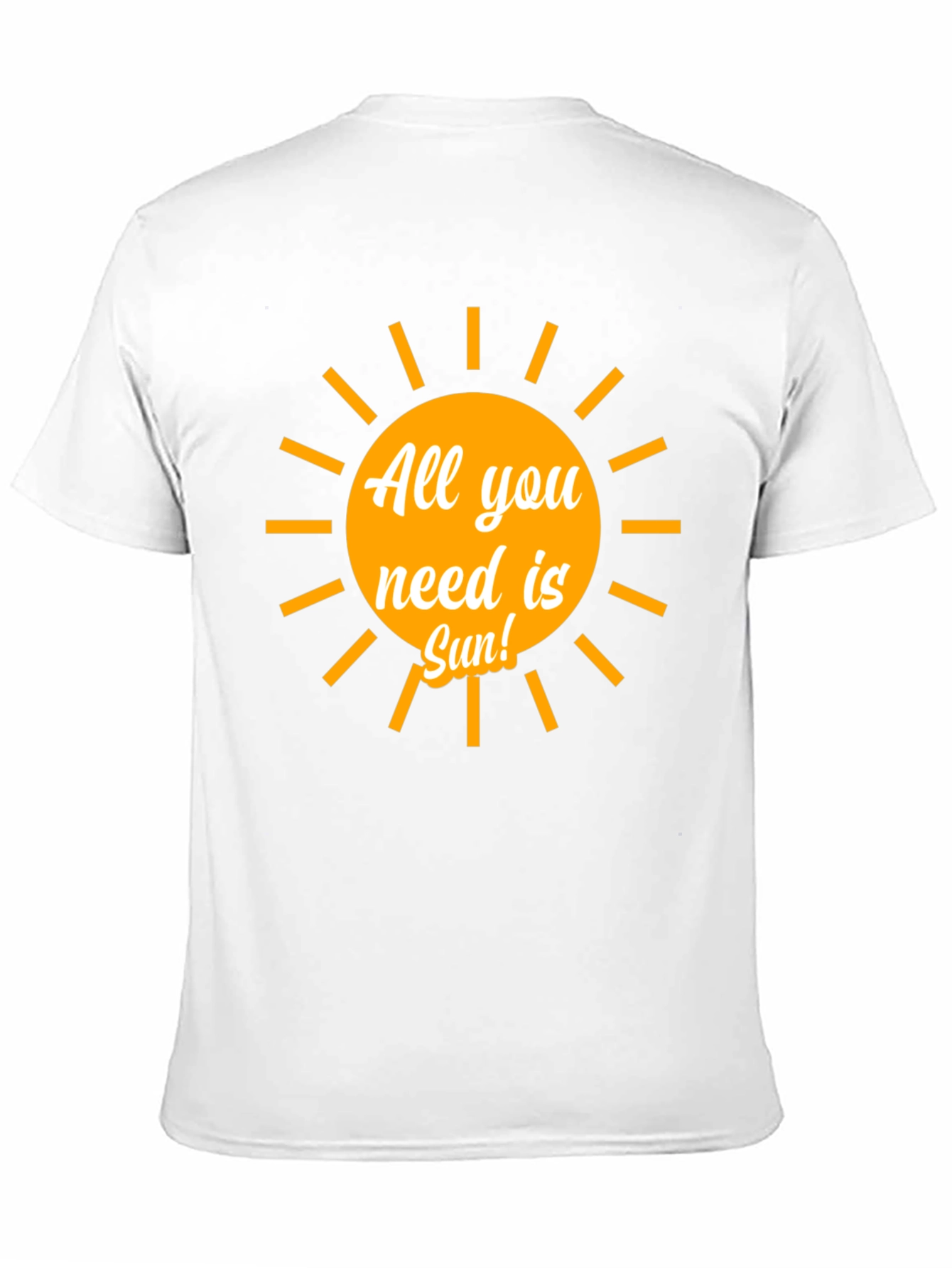 All You Need Is Sun! Graphic Black T-Shirt