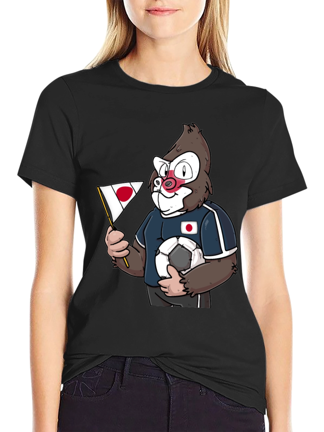 Japan Soccer Gorilla Graphic Tee