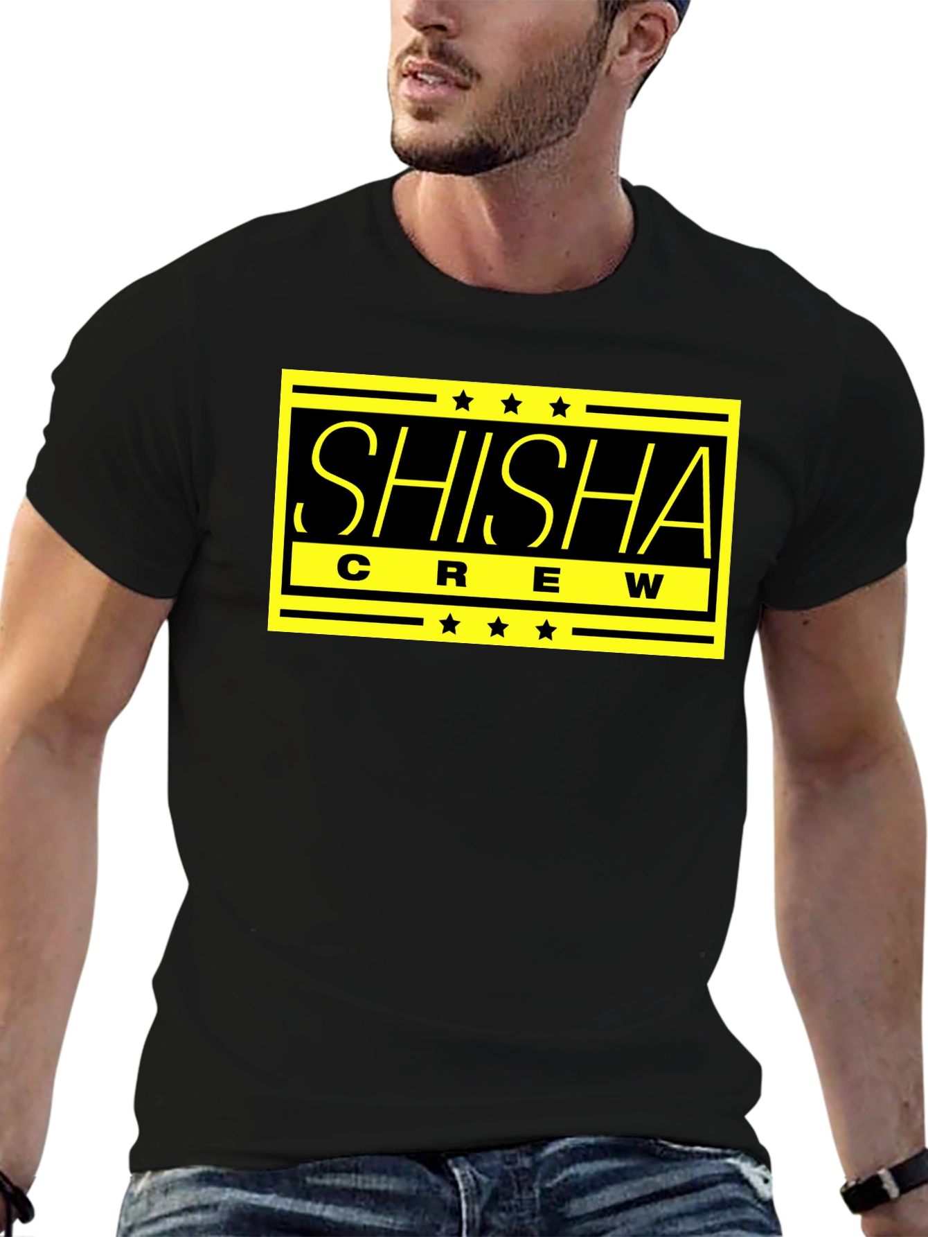 Shisha Crew Graphic T-Shirt - Black