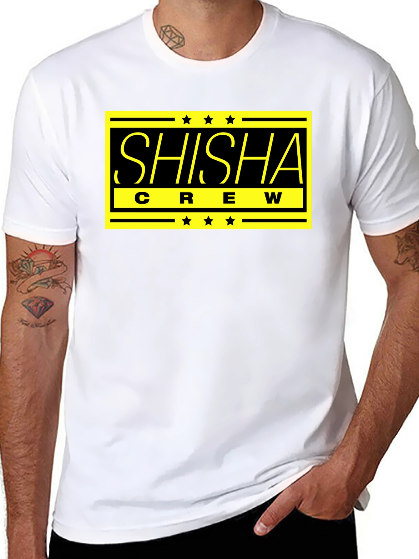 Shisha Crew Graphic T-Shirt - Black