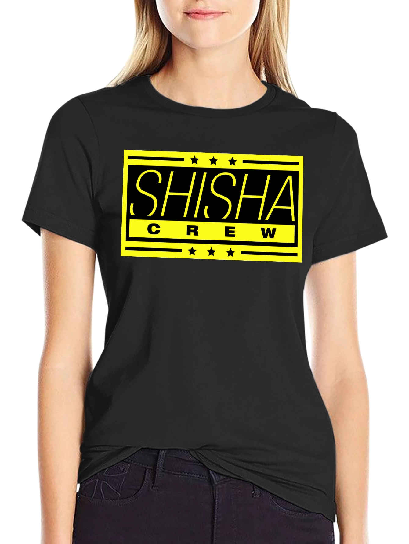 Shisha Crew Graphic T-Shirt - Black
