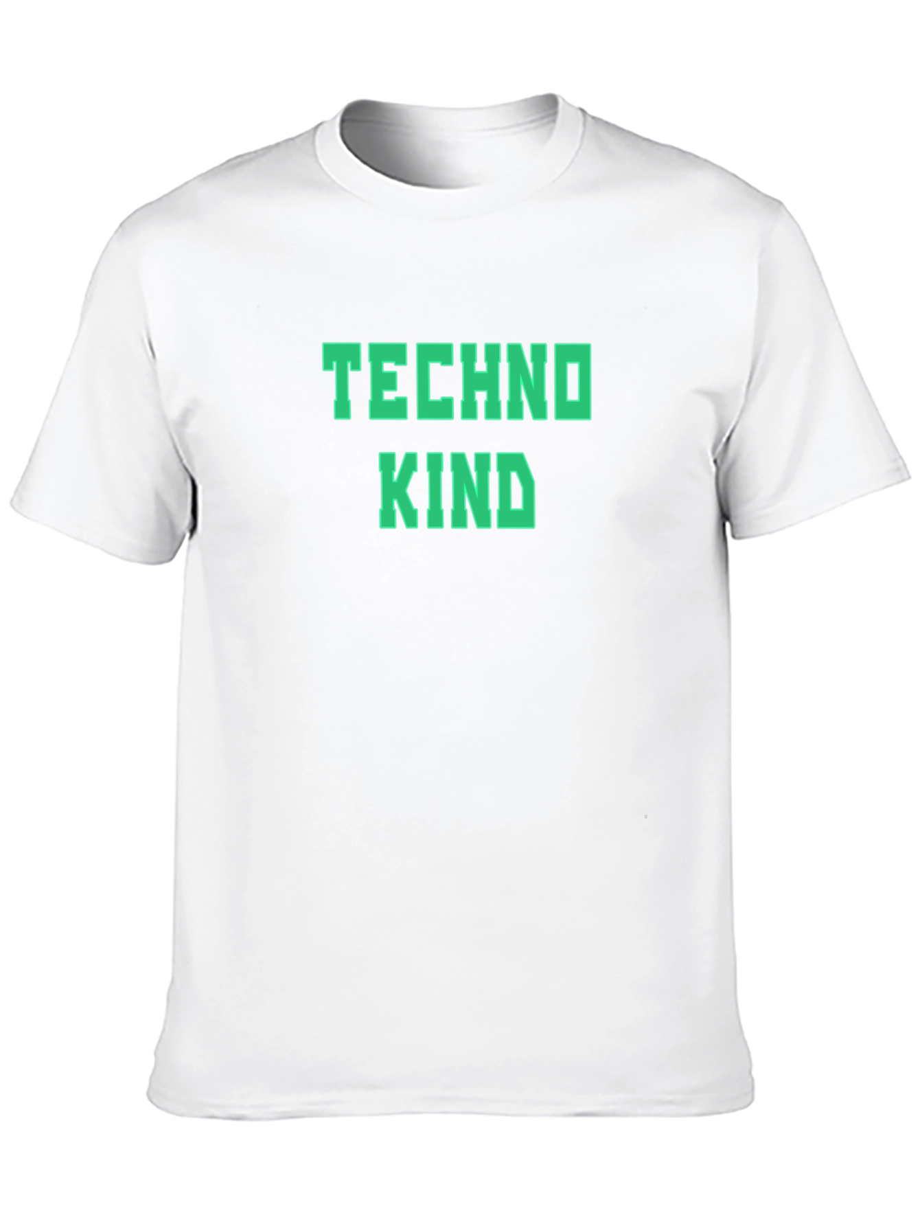 Techno Kind Graphic Tee - Stylish Crew Neck T-Shirt