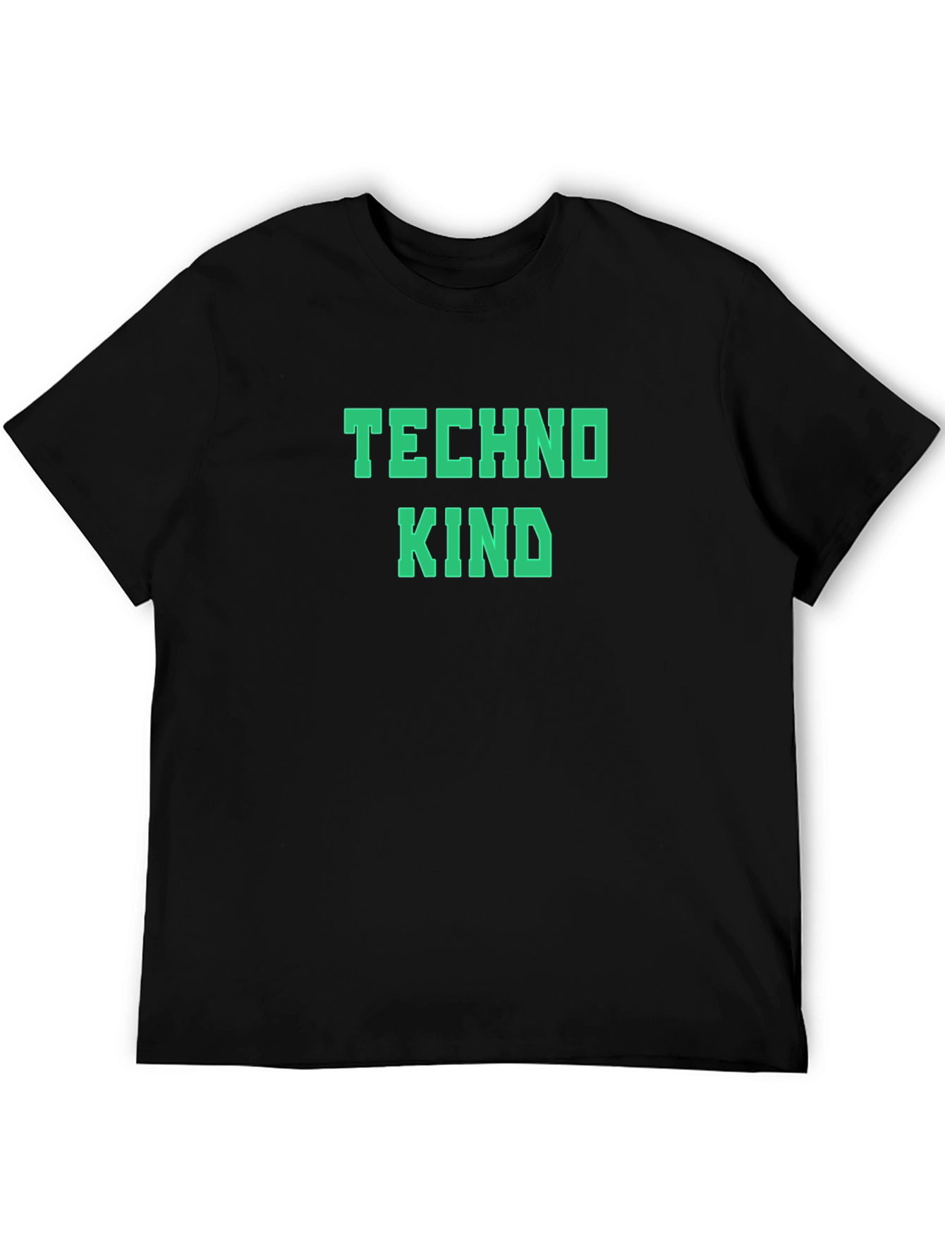 Techno Kind Graphic Tee - Stylish Crew Neck T-Shirt