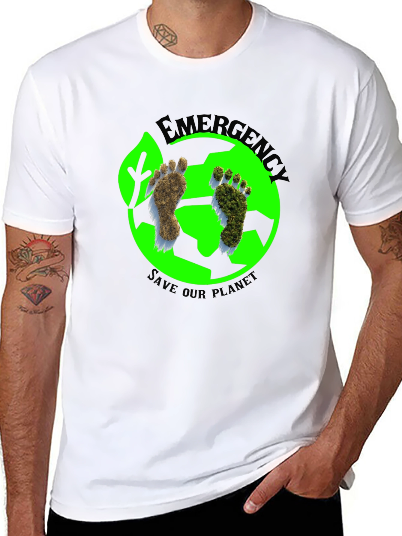 Eco-Friendly Save Our Planet Black T-Shirt