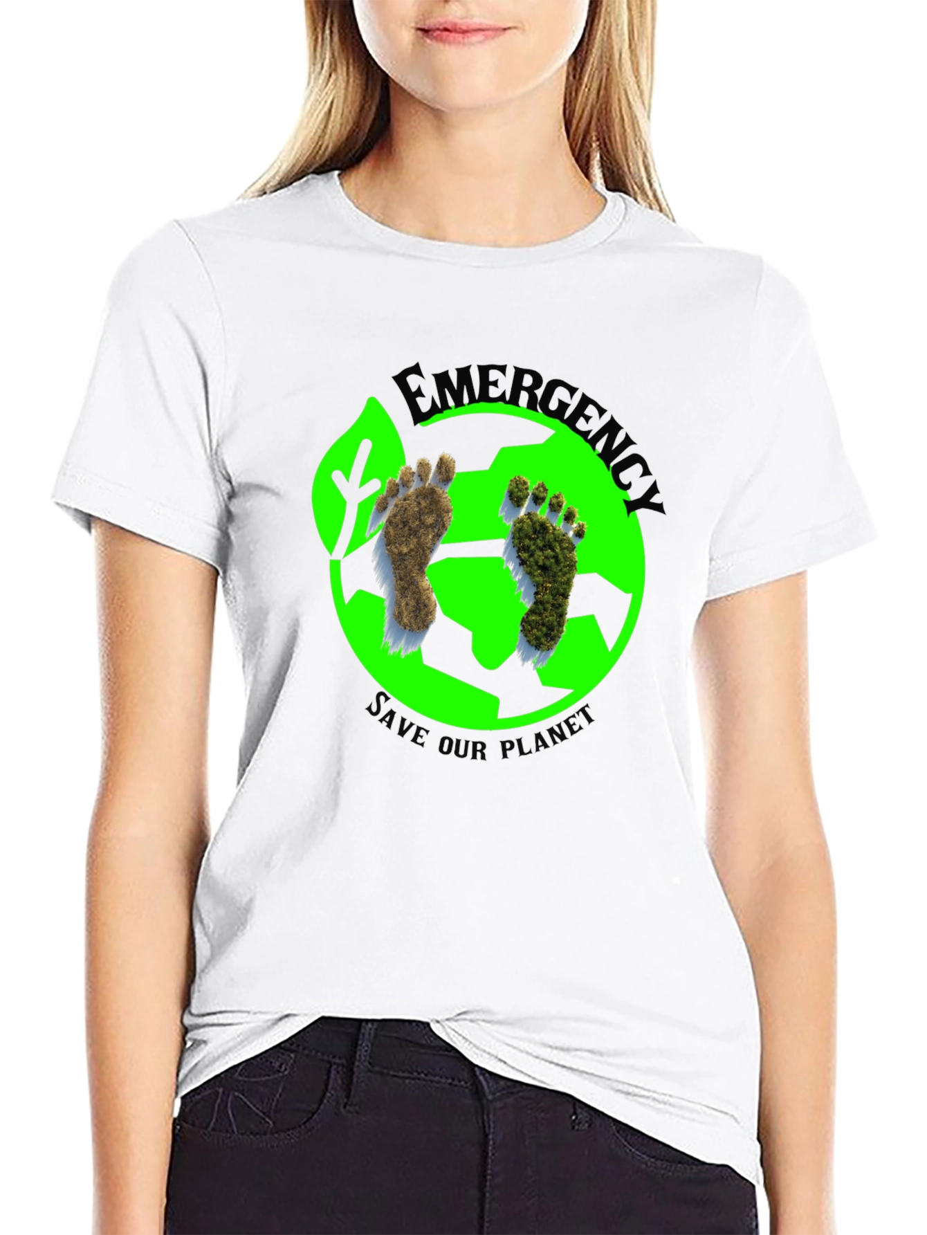 Eco-Friendly Save Our Planet Black T-Shirt