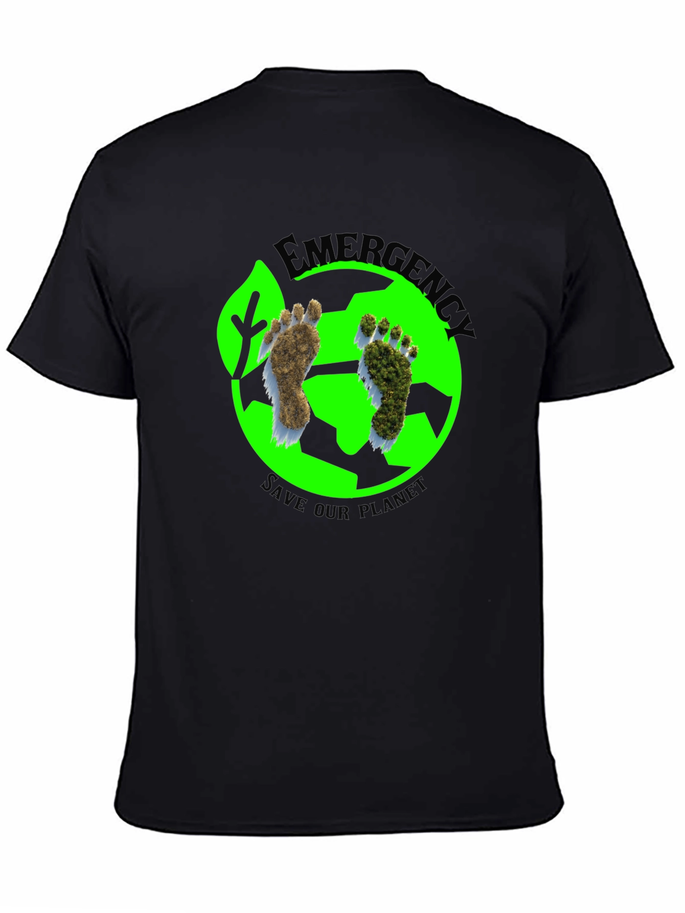 Eco-Friendly Save Our Planet Black T-Shirt