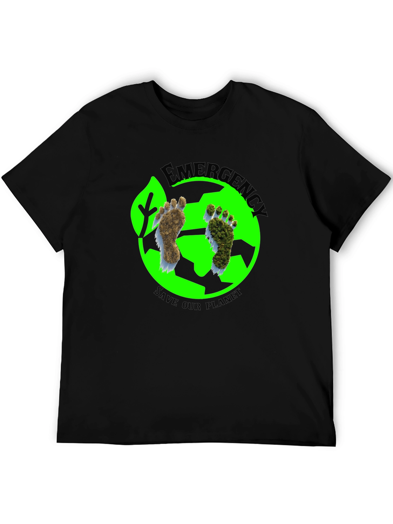 Eco-Friendly Save Our Planet Black T-Shirt