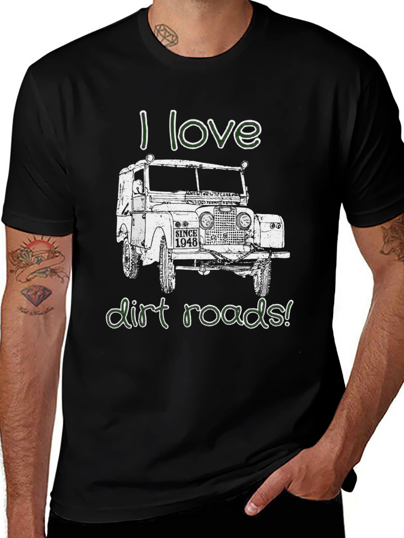 I Love Dirt Roads Graphic Tee