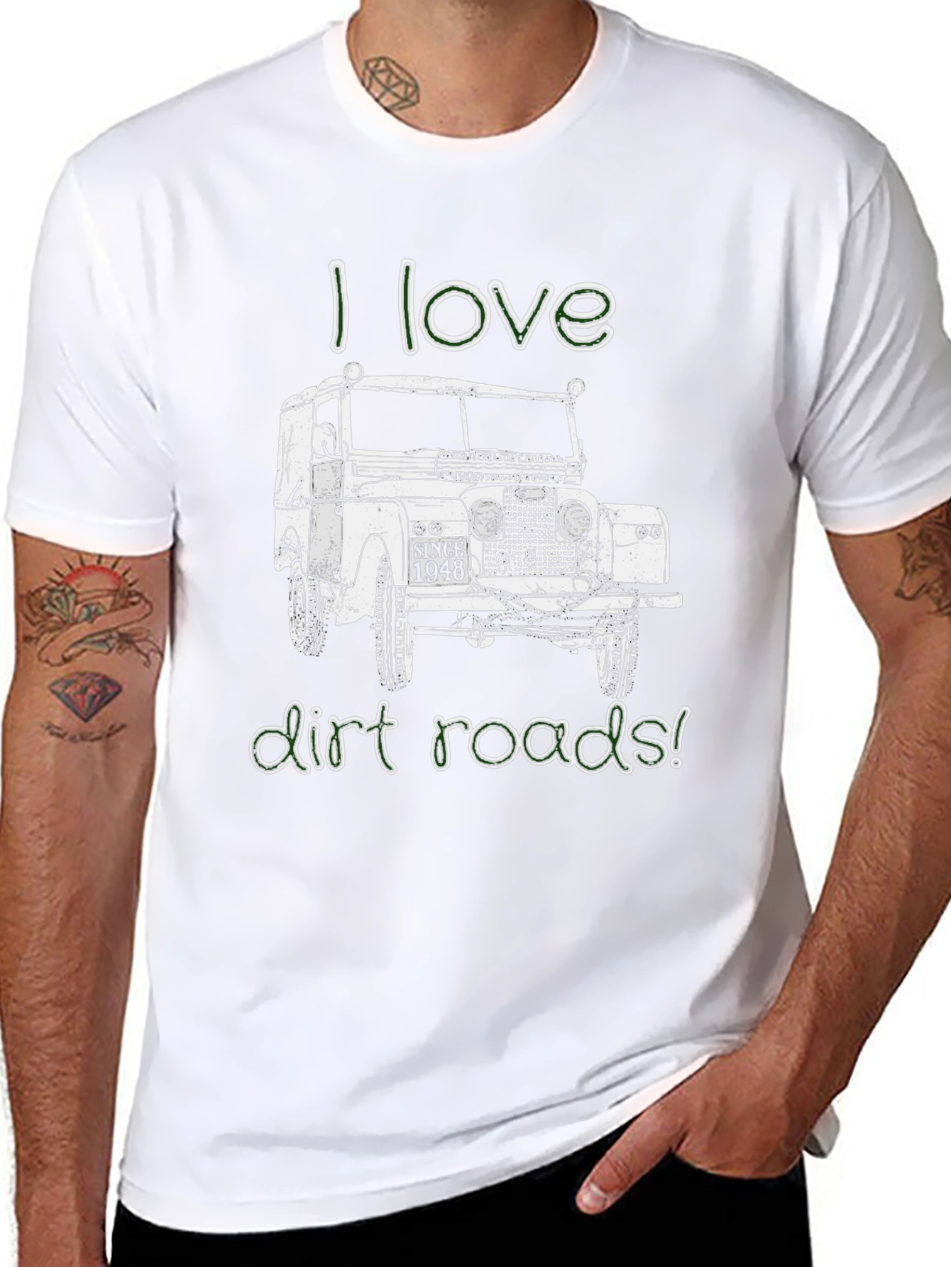 I Love Dirt Roads Graphic Tee