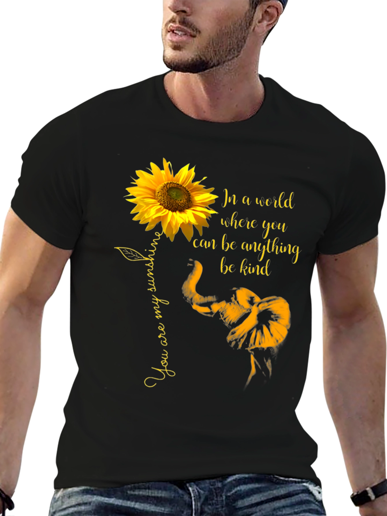 Sunflower Elephant Kindness T-Shirt