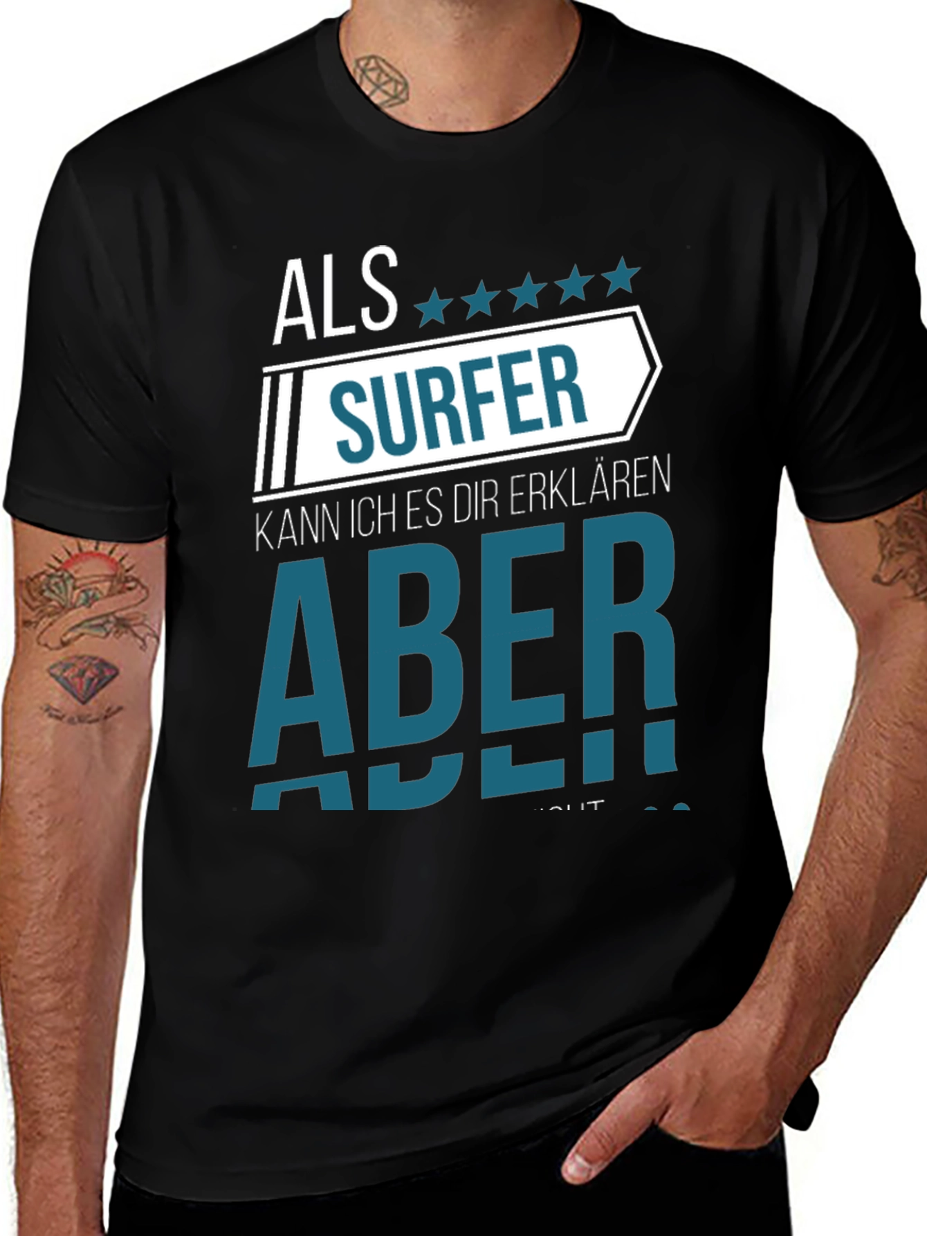 Surfer Tee - Funny German Saying Shirt
