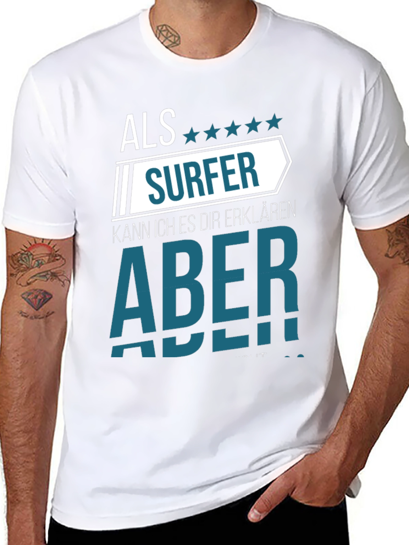 Surfer Tee - Funny German Saying Shirt