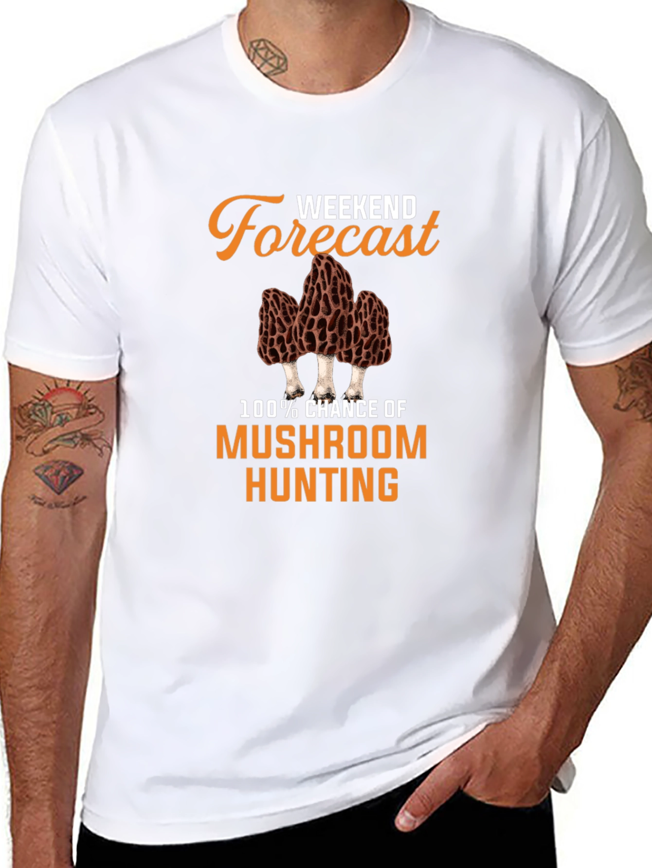 Weekend Forecast Mushroom Hunting T-Shirt