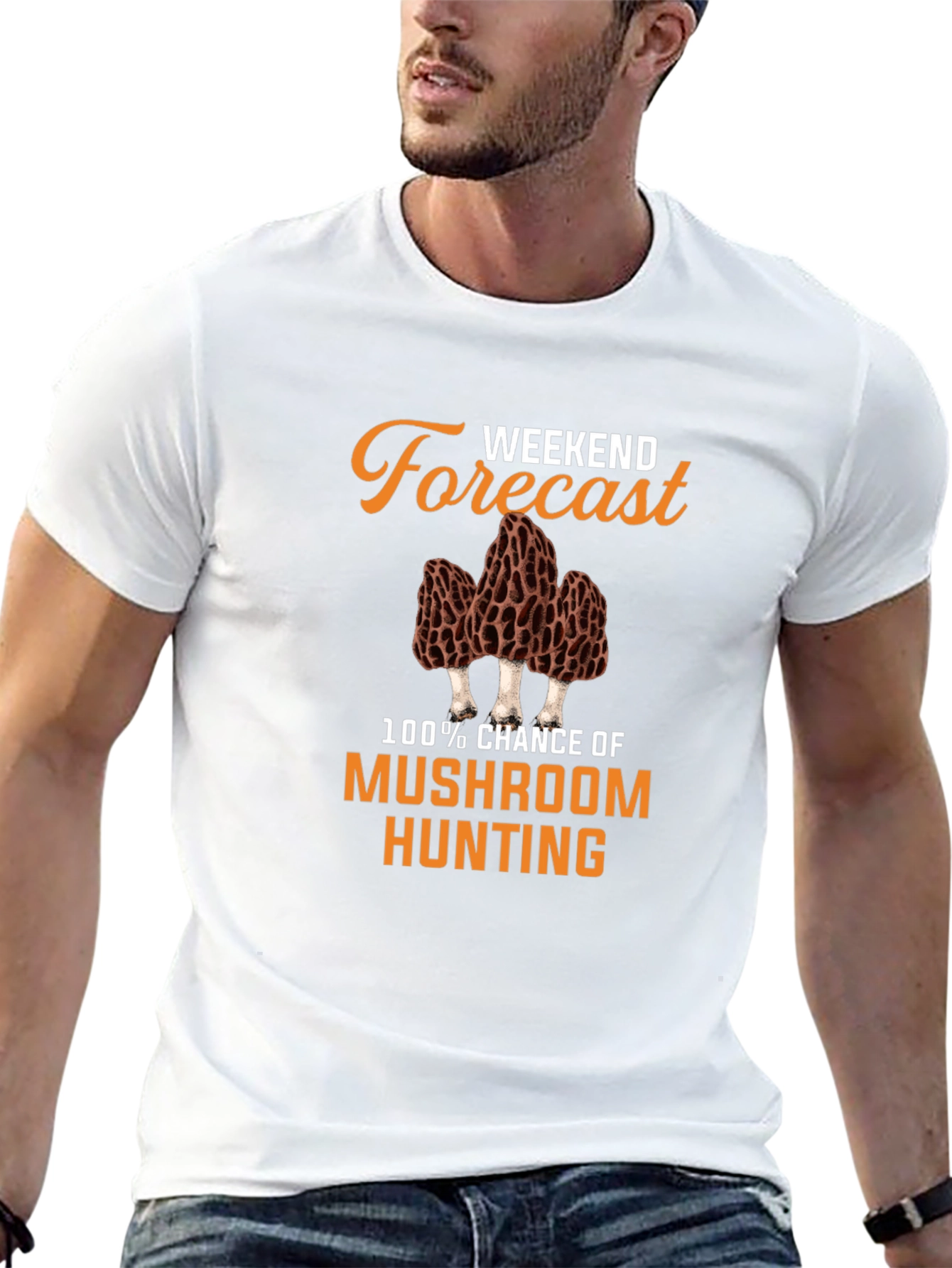 Weekend Forecast Mushroom Hunting T-Shirt