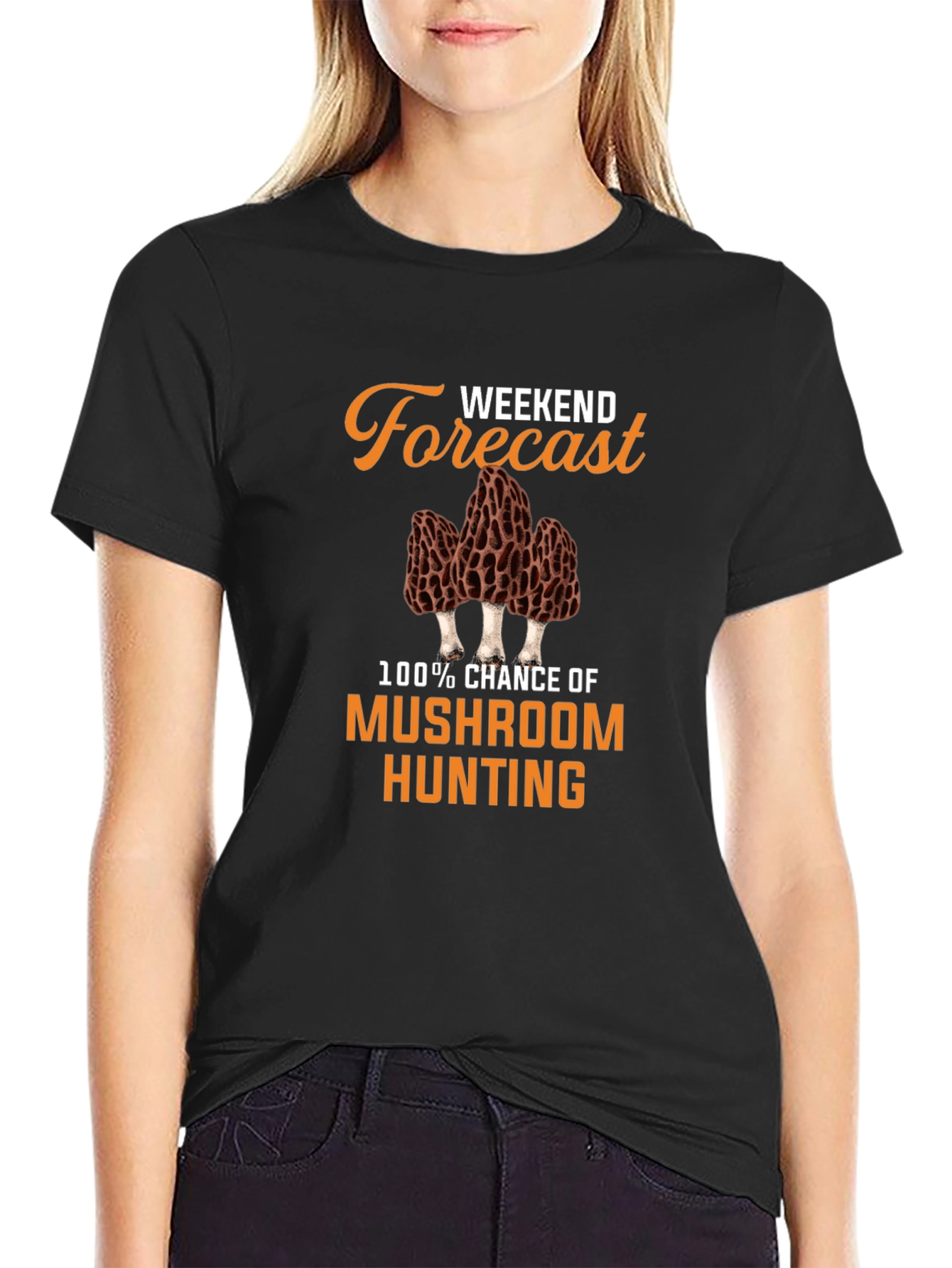 Weekend Forecast Mushroom Hunting T-Shirt