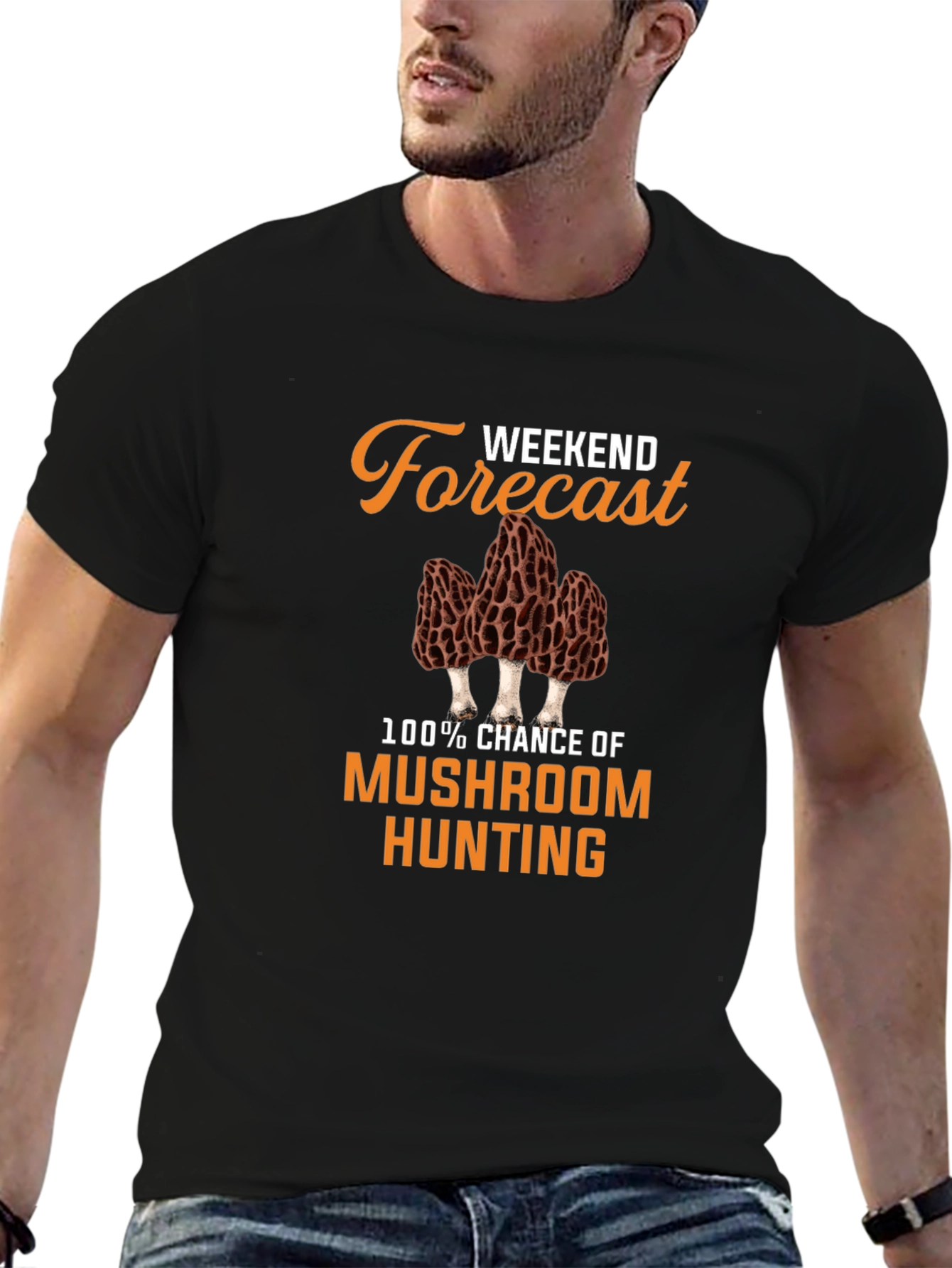 Weekend Forecast Mushroom Hunting T-Shirt