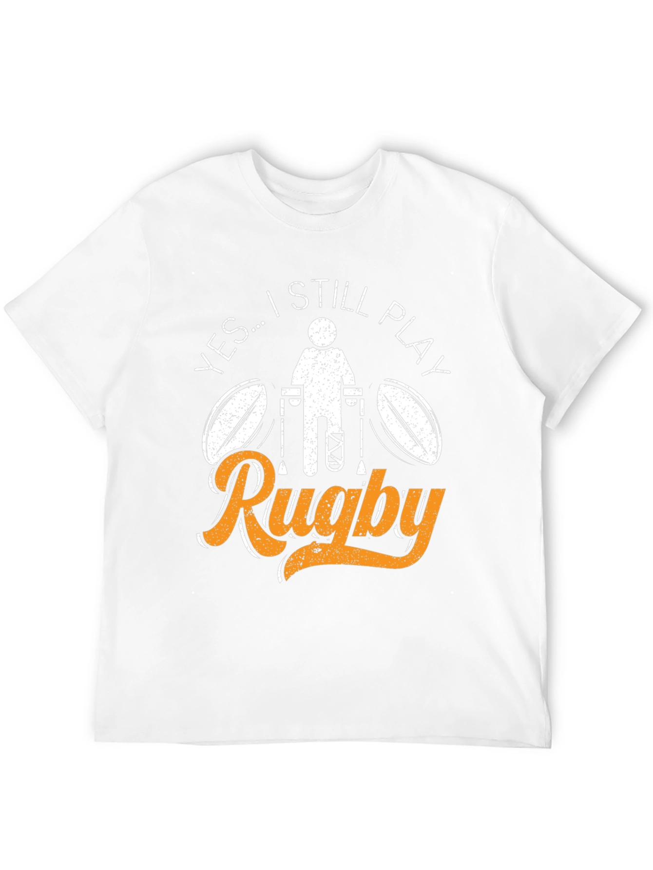 Still Play Rugby T-Shirt - Broken Leg Athlete