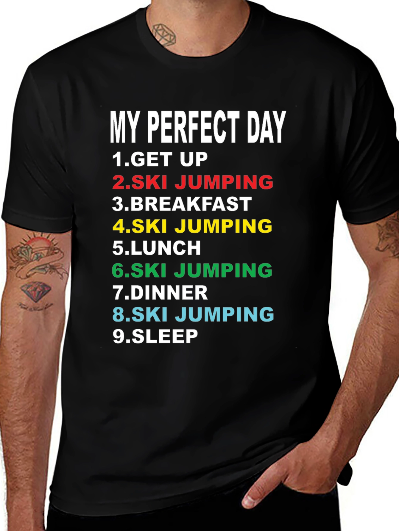 My Perfect Day Ski Jumping T-Shirt