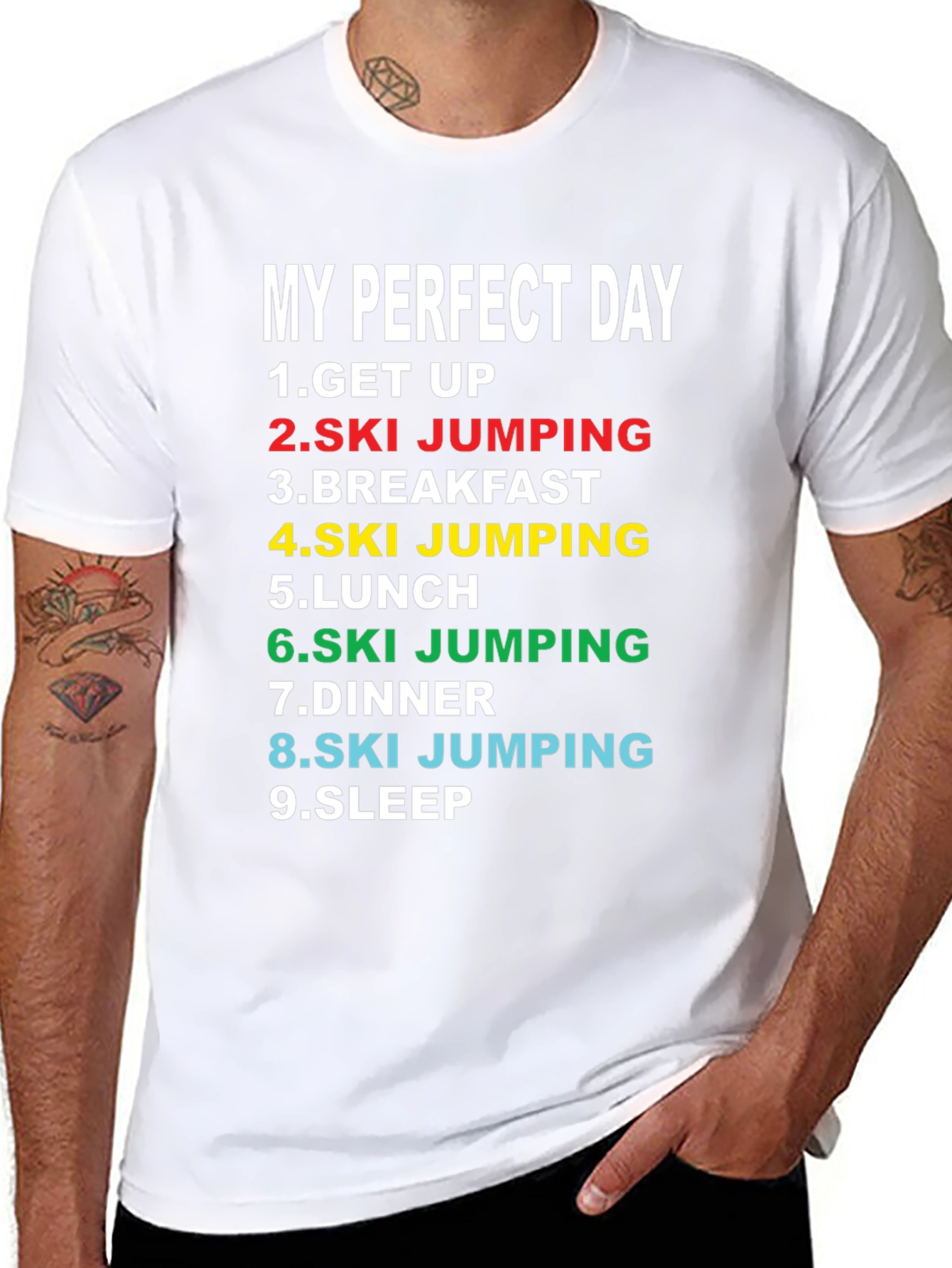 My Perfect Day Ski Jumping T-Shirt