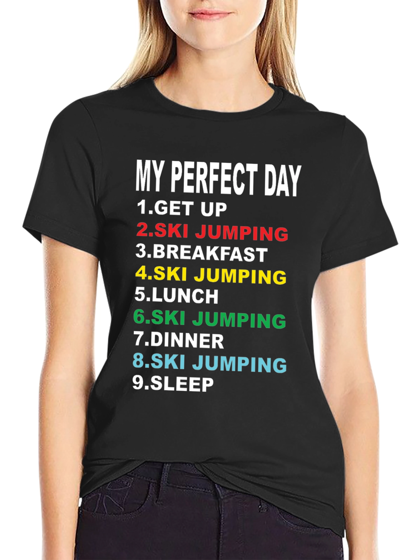 My Perfect Day Ski Jumping T-Shirt