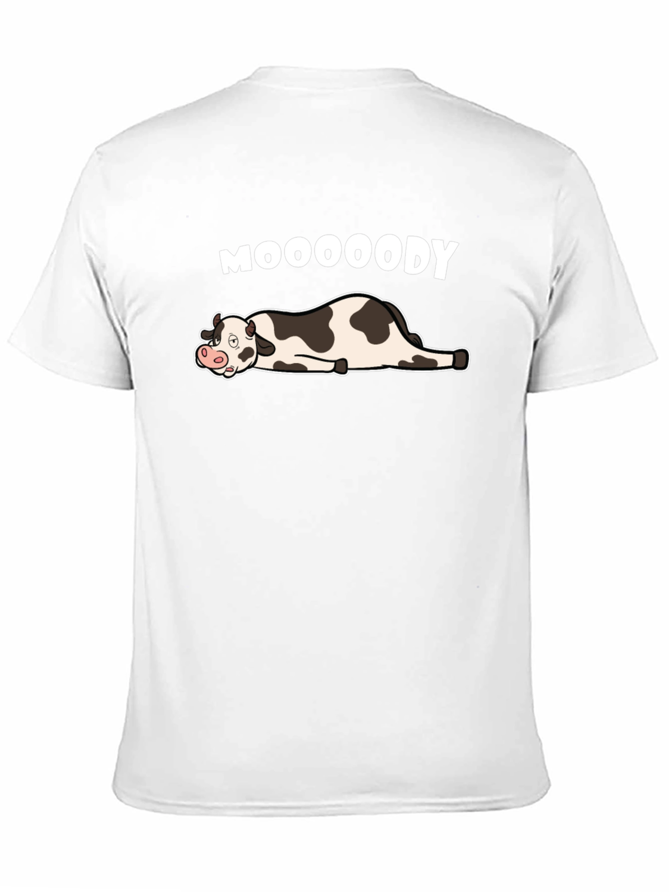 Mooooody Cow T-Shirt - Lazy Day Comfort