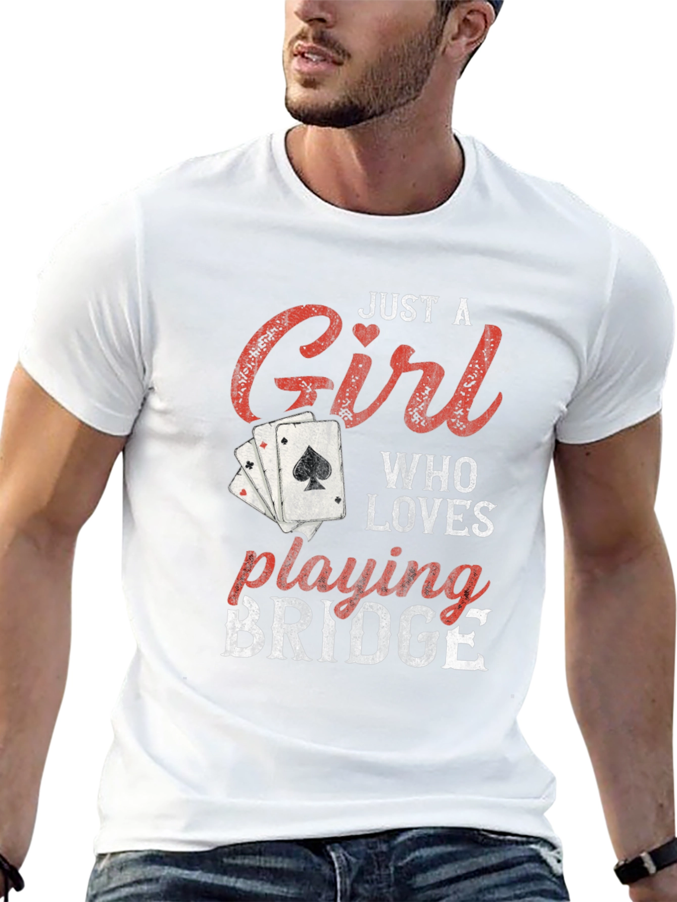 Just a Girl Who Loves Playing Bridge T-Shirt