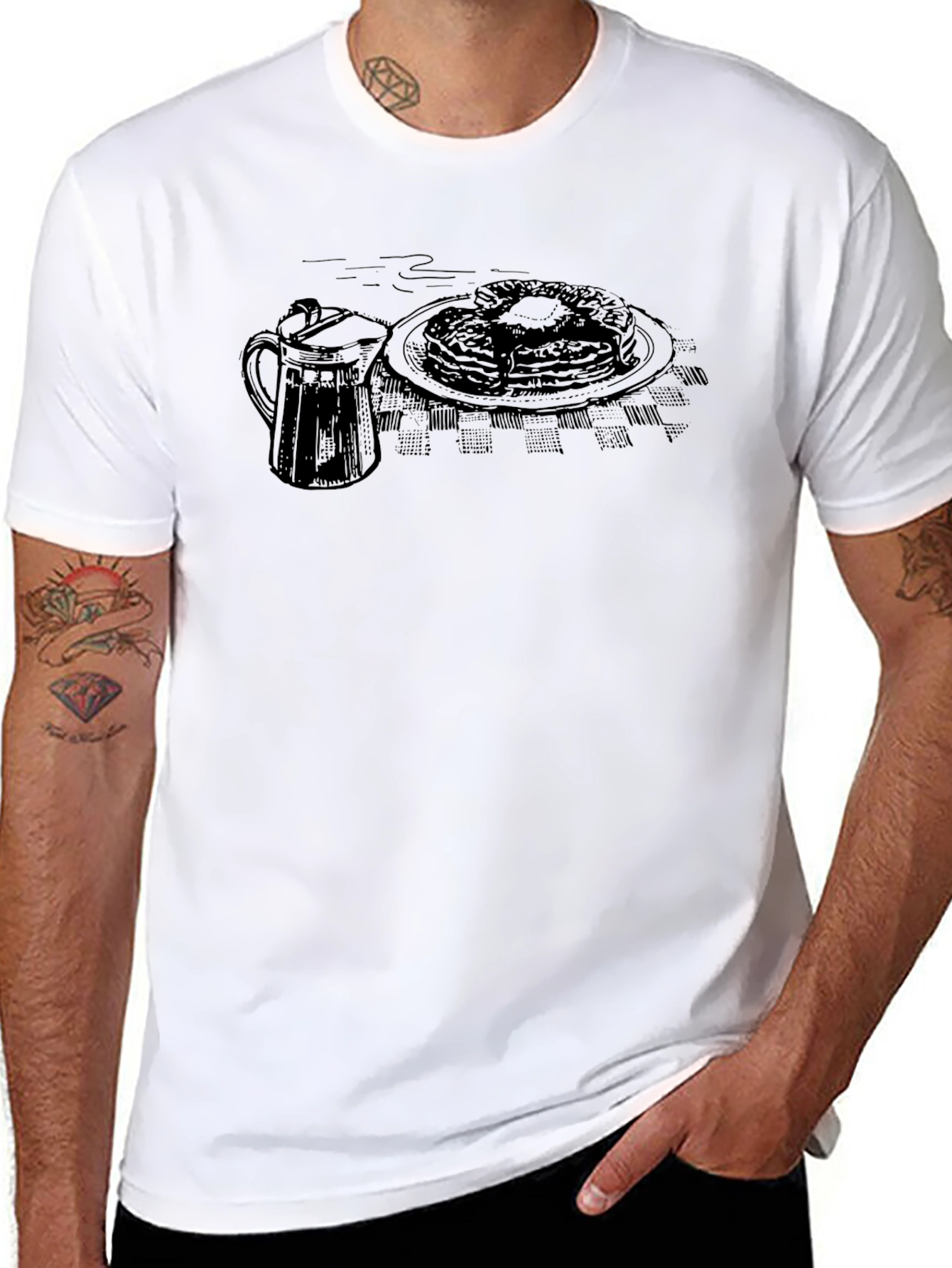 Pancake Breakfast Graphic T-Shirt