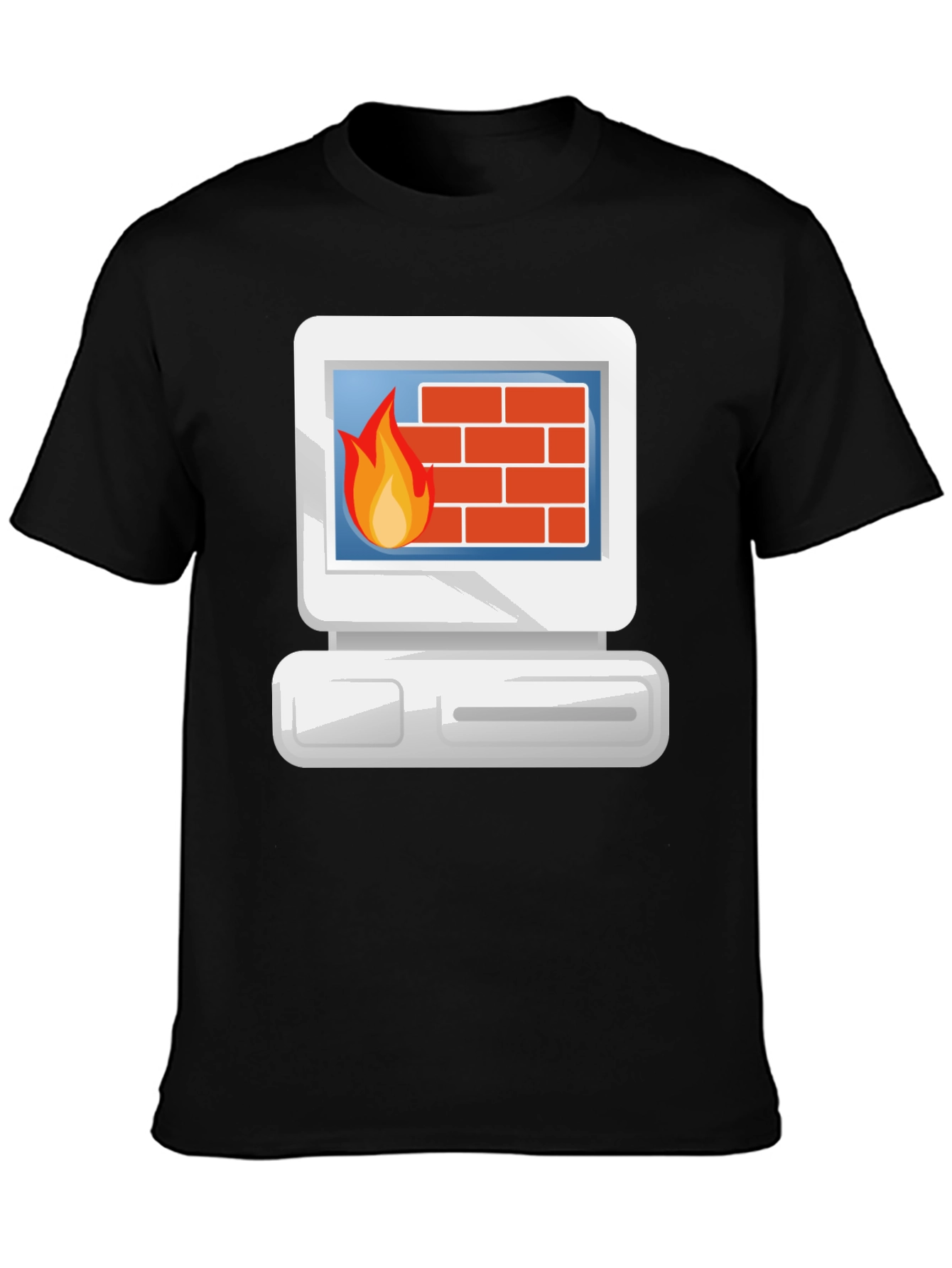 Firewall T-Shirt - Retro Computer Security Tee