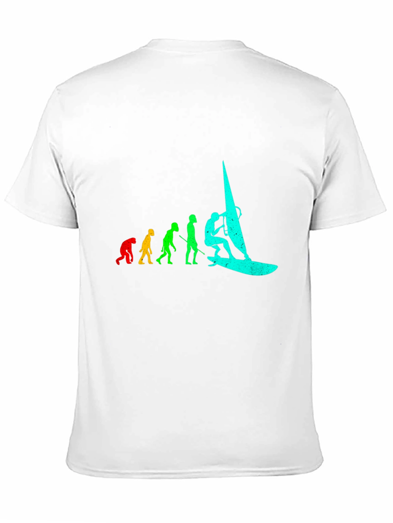 Evolution of Windsurfing Black T-Shirt
