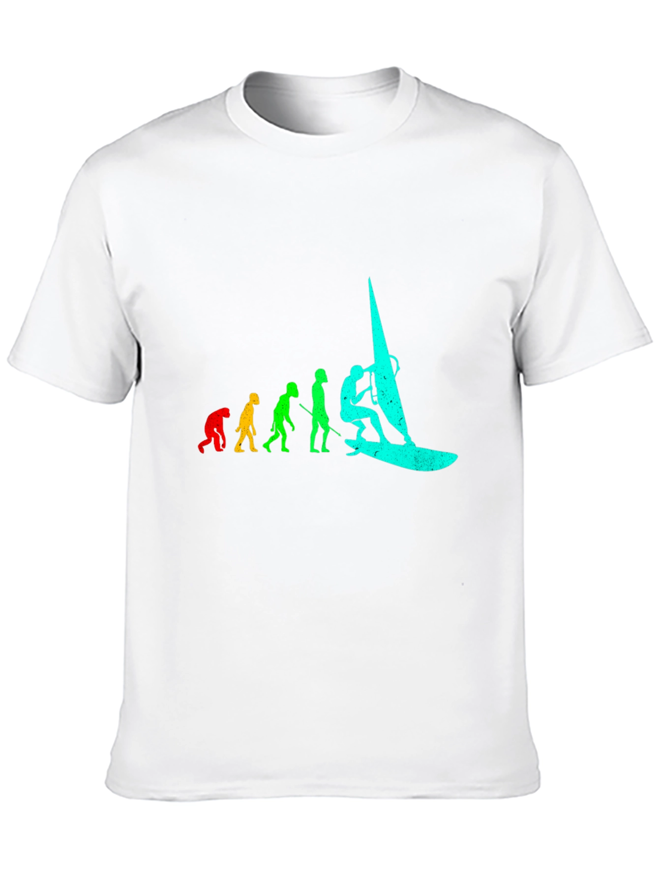 Evolution of Windsurfing Black T-Shirt