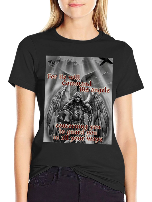 Angel Graphic T-Shirt - Guardian Protection
