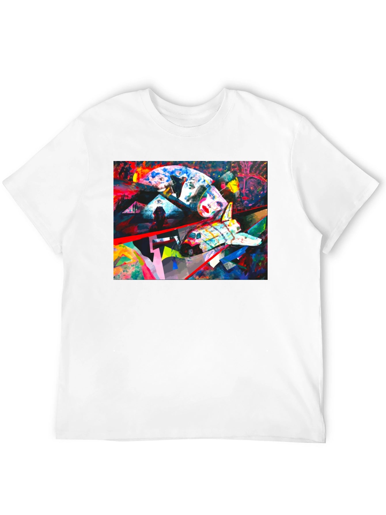 Abstract Space Shuttle Graphic Tee
