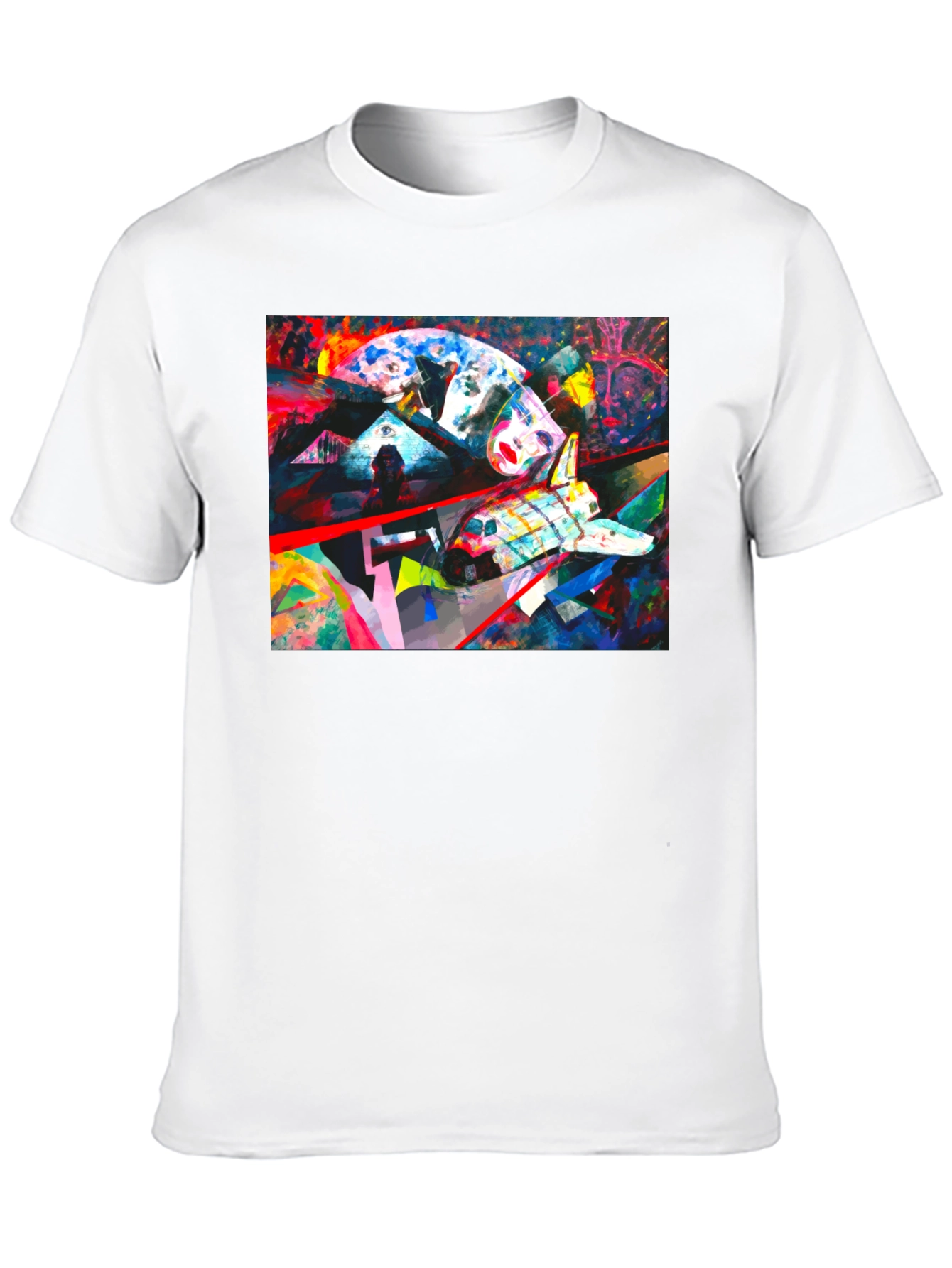 Abstract Space Shuttle Graphic Tee