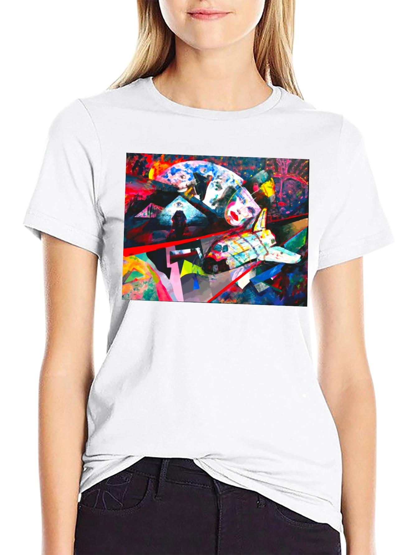Abstract Space Shuttle Graphic Tee