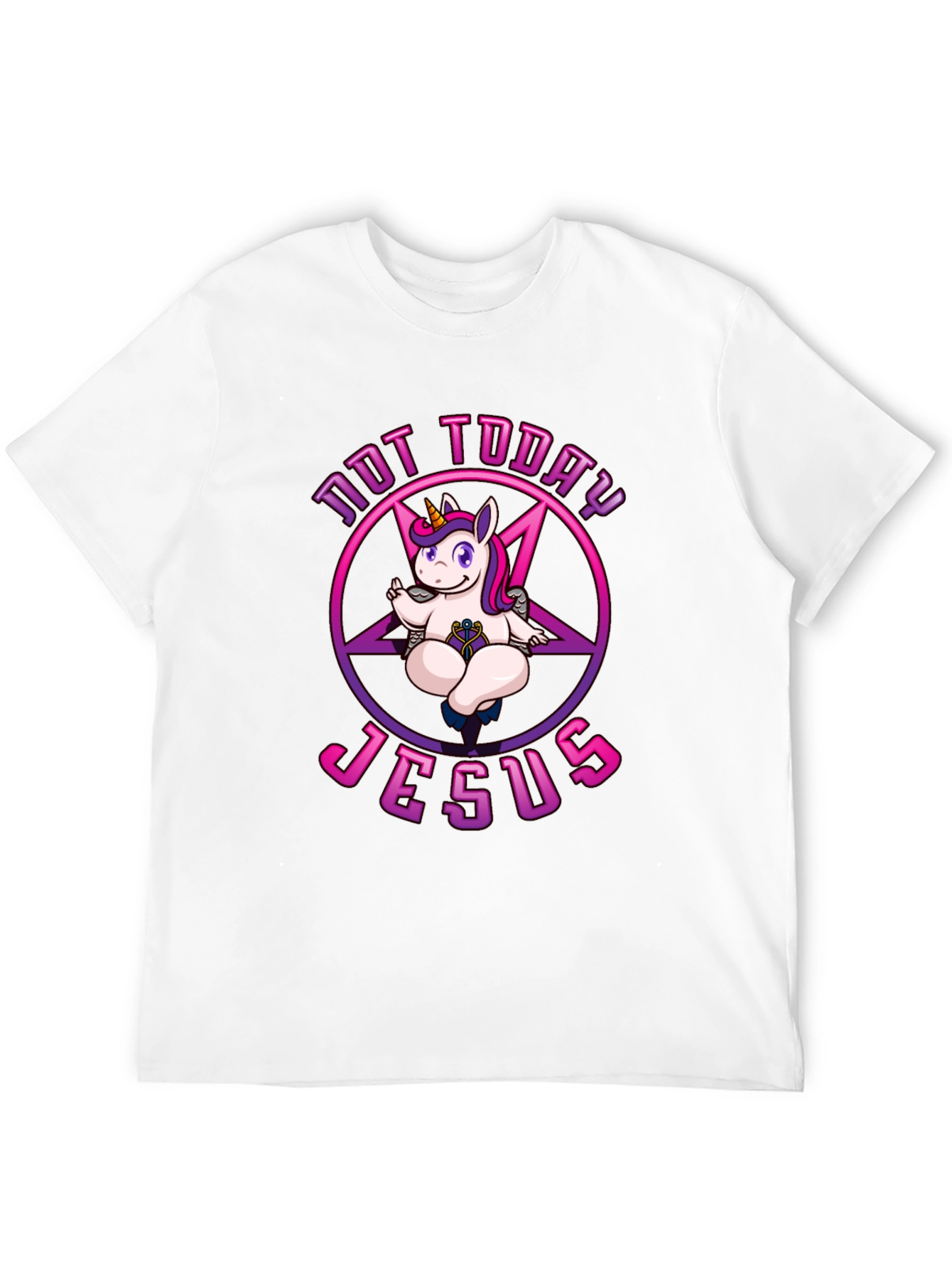 Not Today Jesus Unicorn T-Shirt
