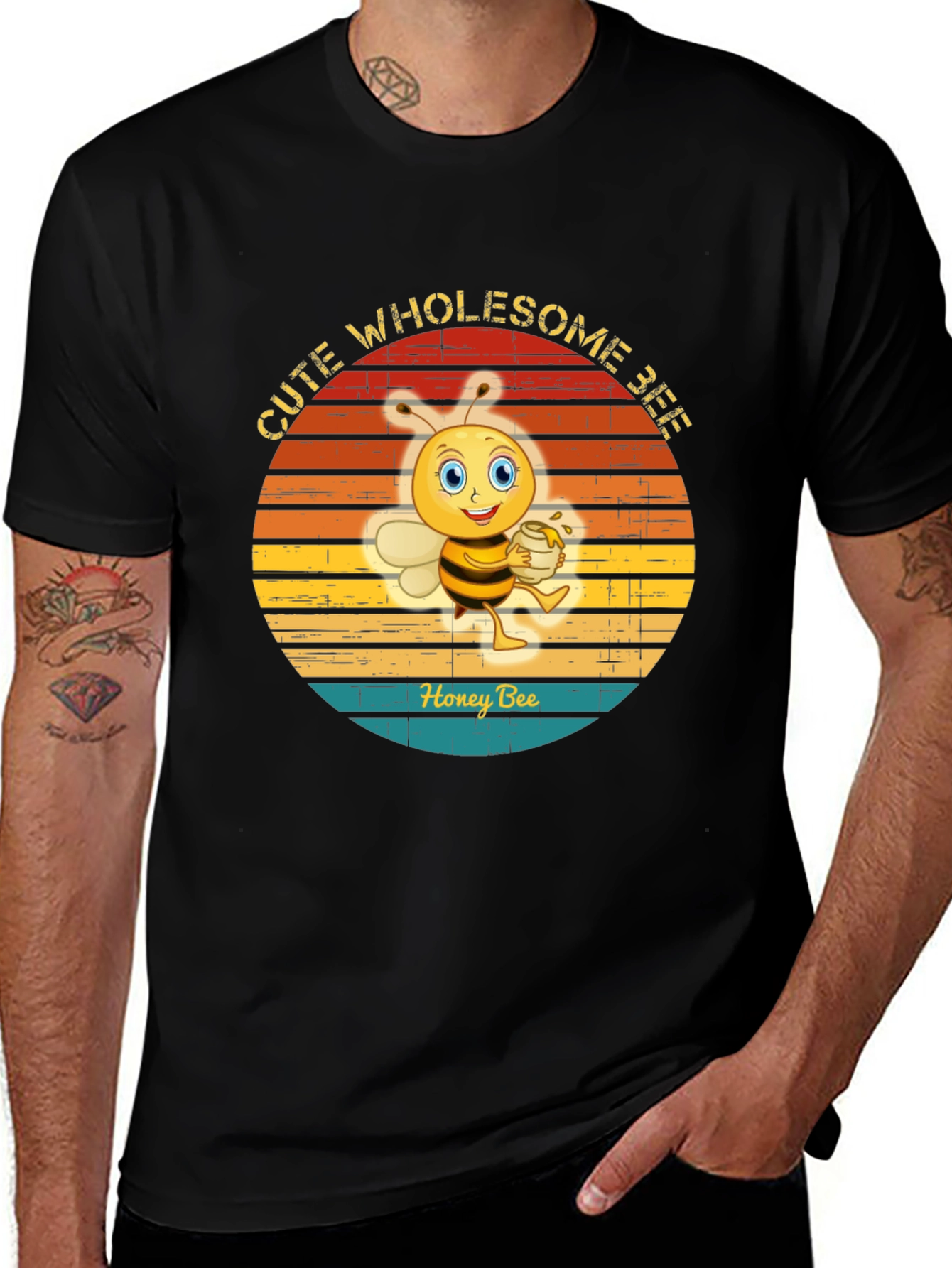 Cute Wholesome Honey Bee Graphic Tee